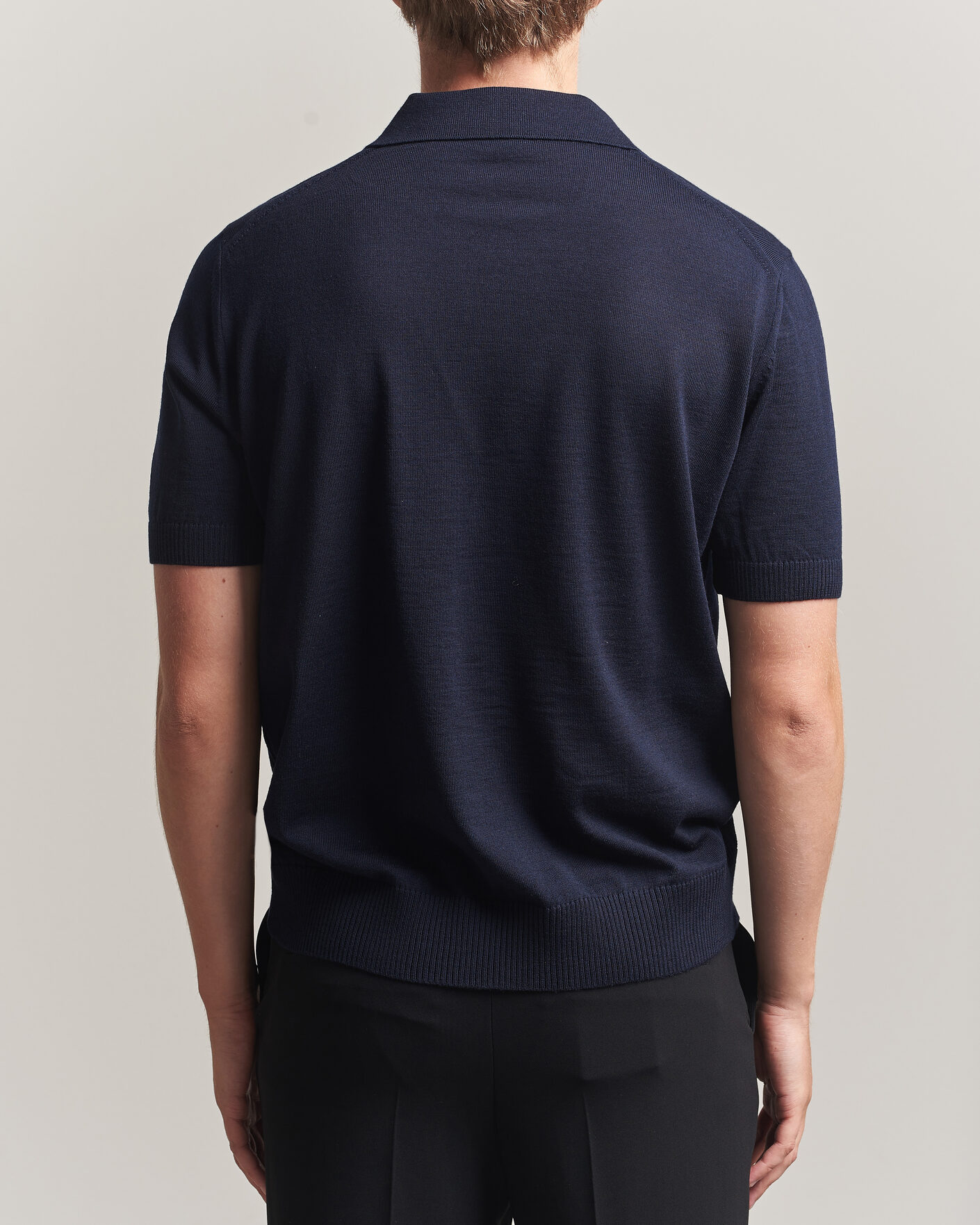 Herre | Pikéer | BOSS BLACK | Lantoni Knitted Polo Dark Blue