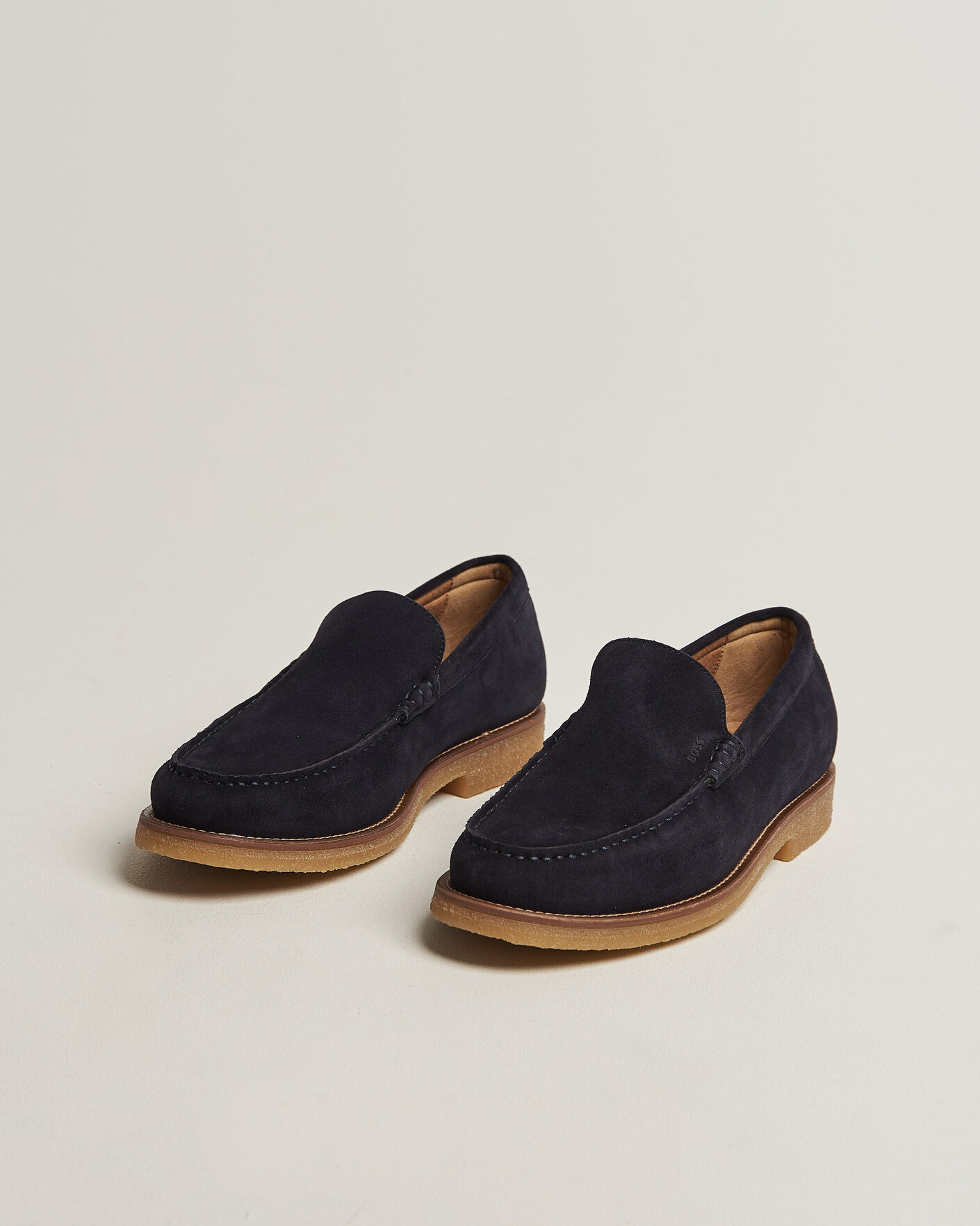 Herre | Loafers | BOSS BLACK | Kope Suede Moccasin Dark Blue