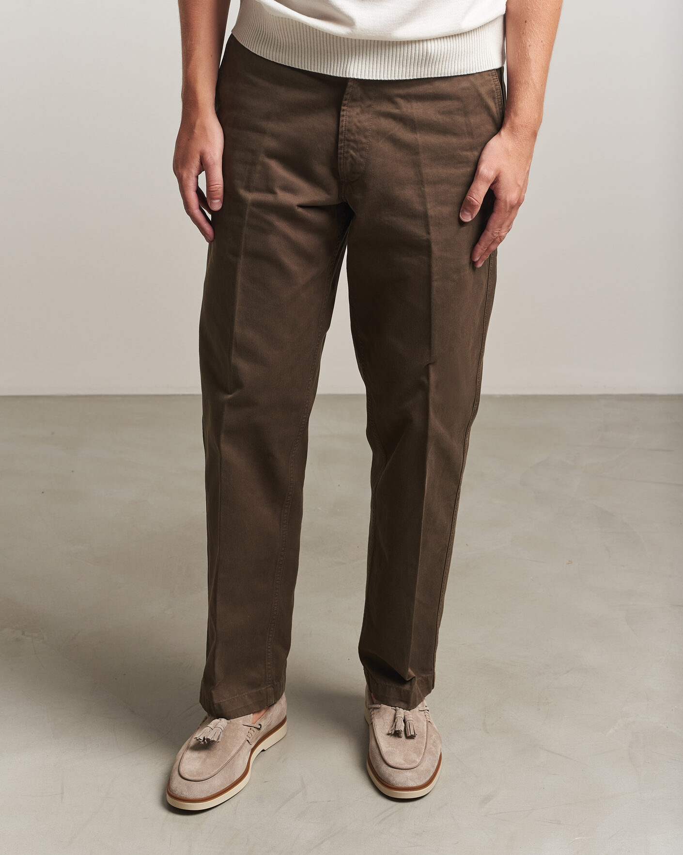 Herre | Loafers | BOSS BLACK | Hedley Suede Tassle Loafer Dark Beige