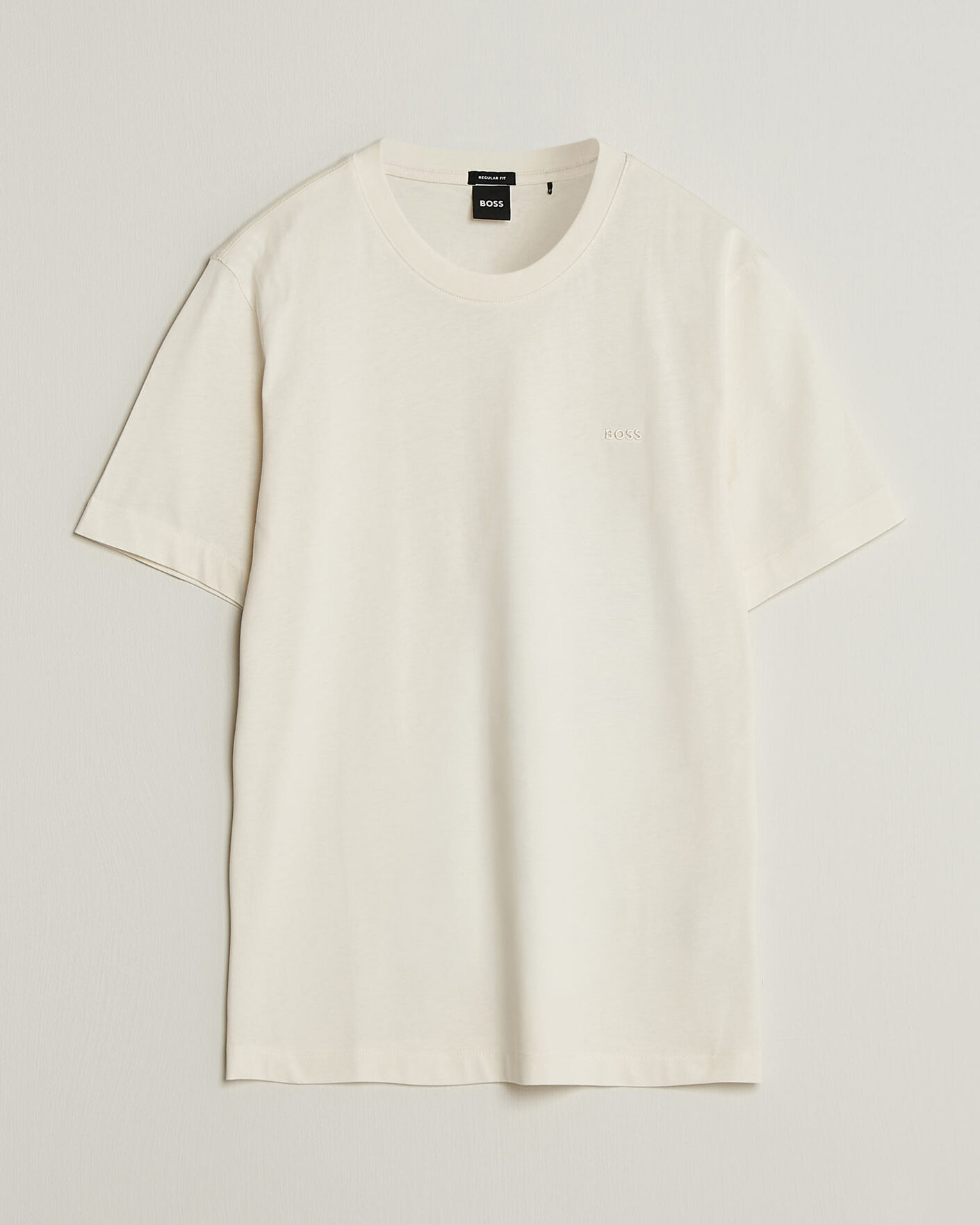 Herre | T-Shirts | BOSS BLACK | Thompson Crew Neck T-Shirt Open White