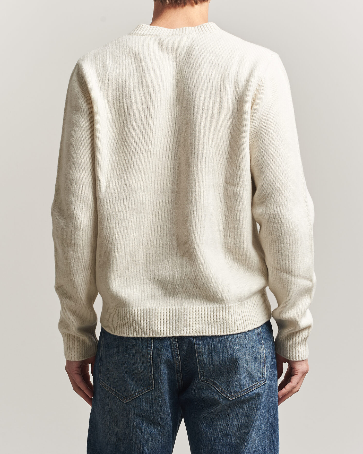 Herre | Gensere | A.P.C. | Edmond Wool Knitted Sweater Ecru