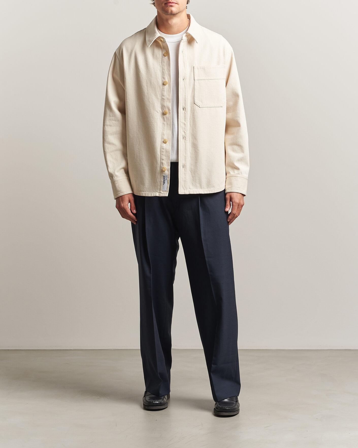 Herre | Skjorter | A.P.C. | Basile Overshirt Off White