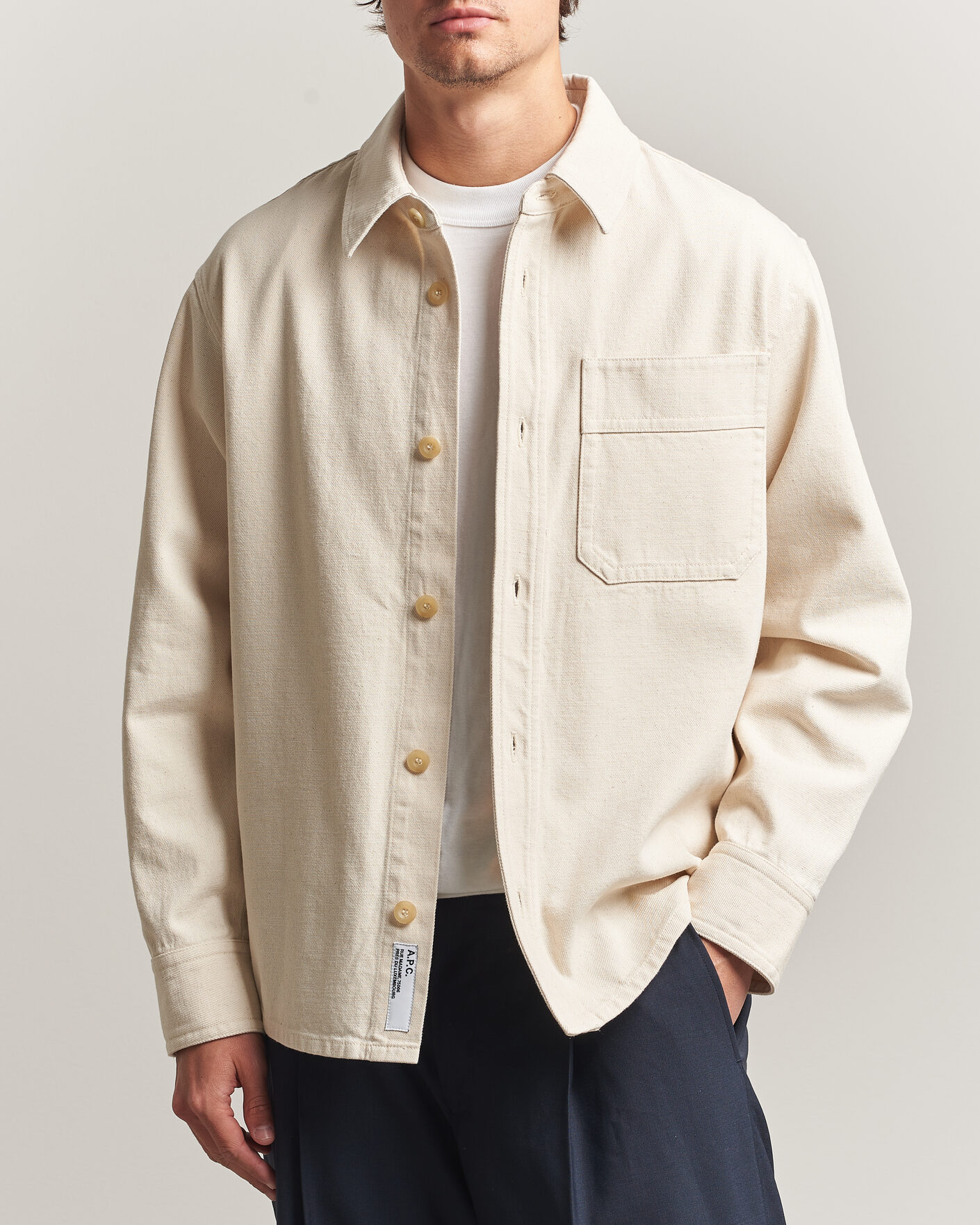 Herre | Skjorter | A.P.C. | Basile Overshirt Off White
