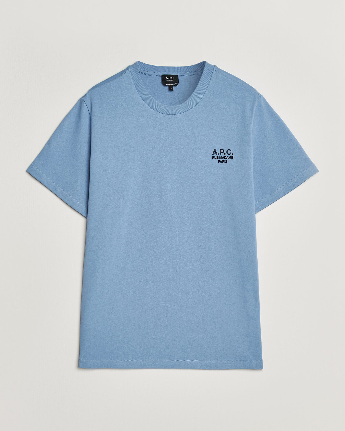 Herre | T-Shirts | A.P.C. | Rue Madame T-Shirt Light Blue