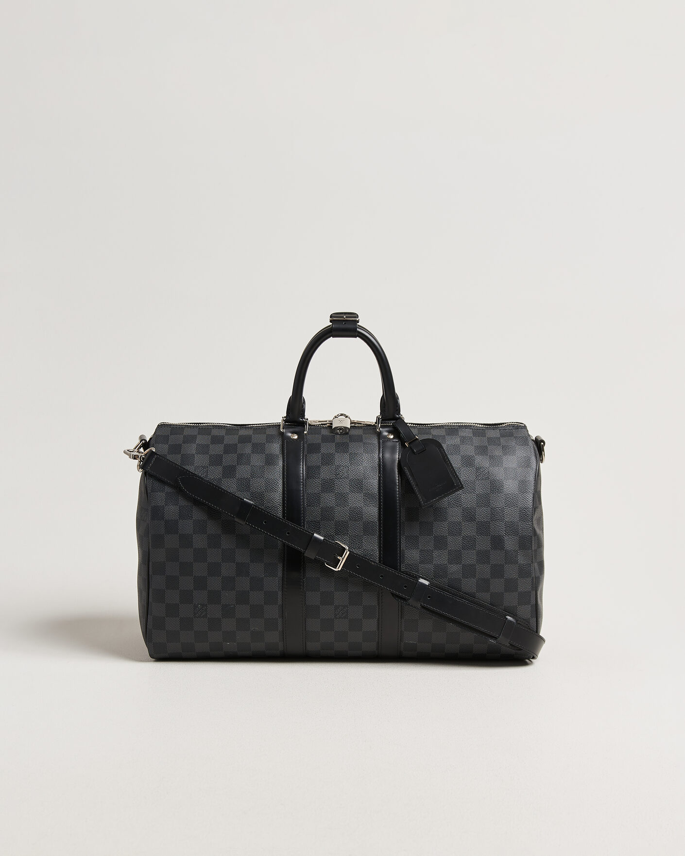 Herre | Pre-Owned & Vintage Bags | Louis Vuitton Pre-Owned | Keepall Bandouliére 45 Damier Graphite