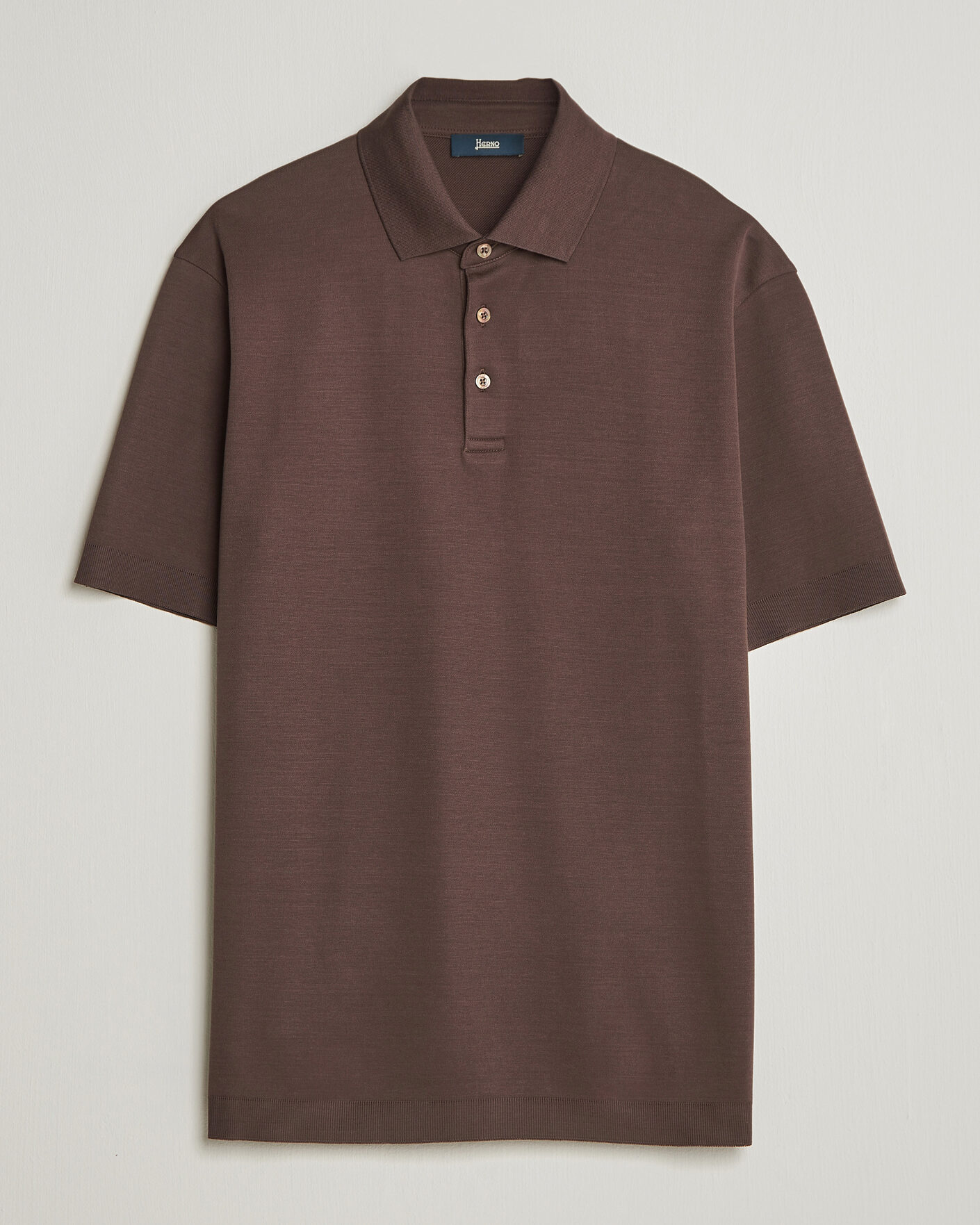 Herre | Pikéer | Herno | Micro Piquet Polo Brown