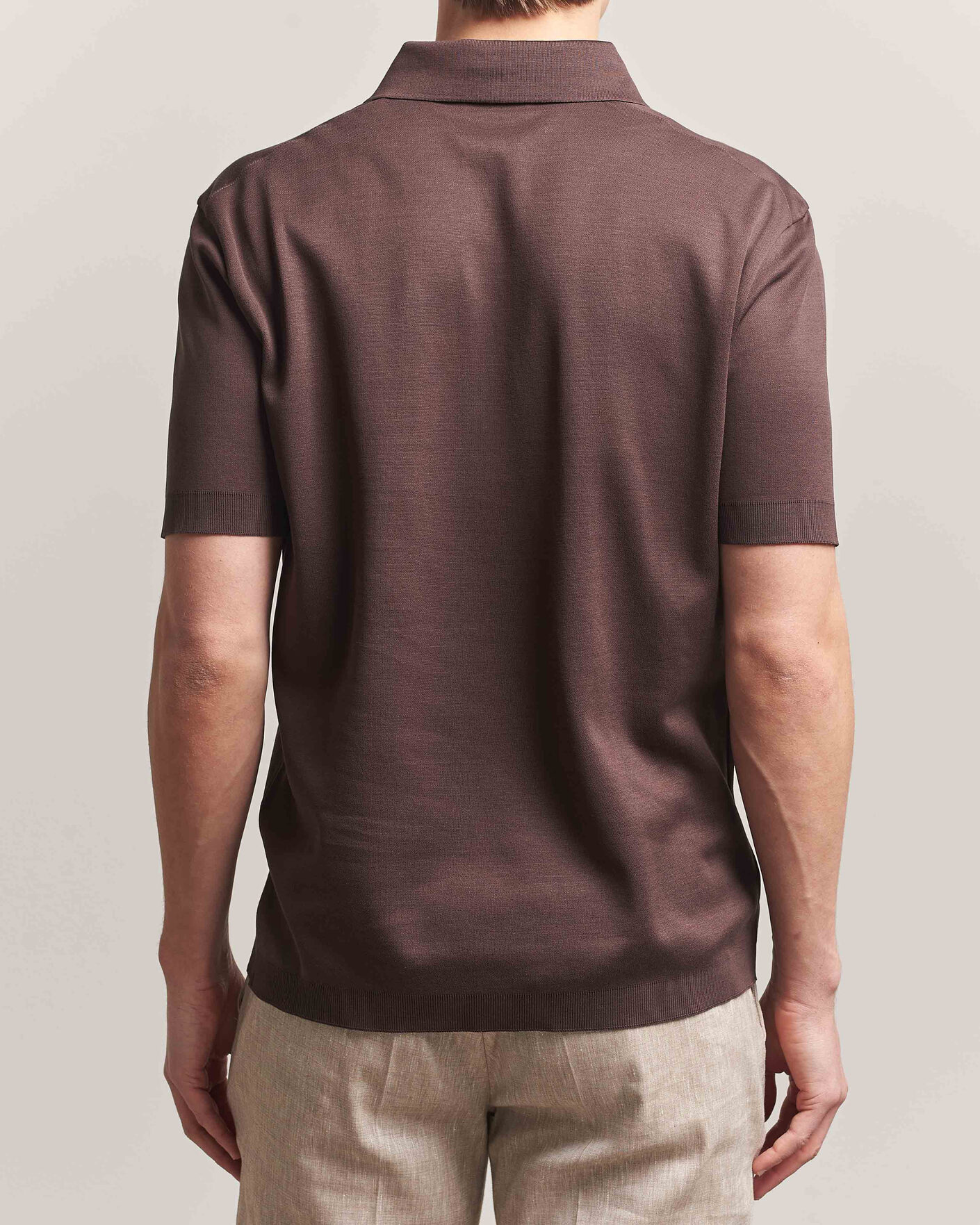 Herre | Pikéer | Herno | Micro Piquet Polo Brown
