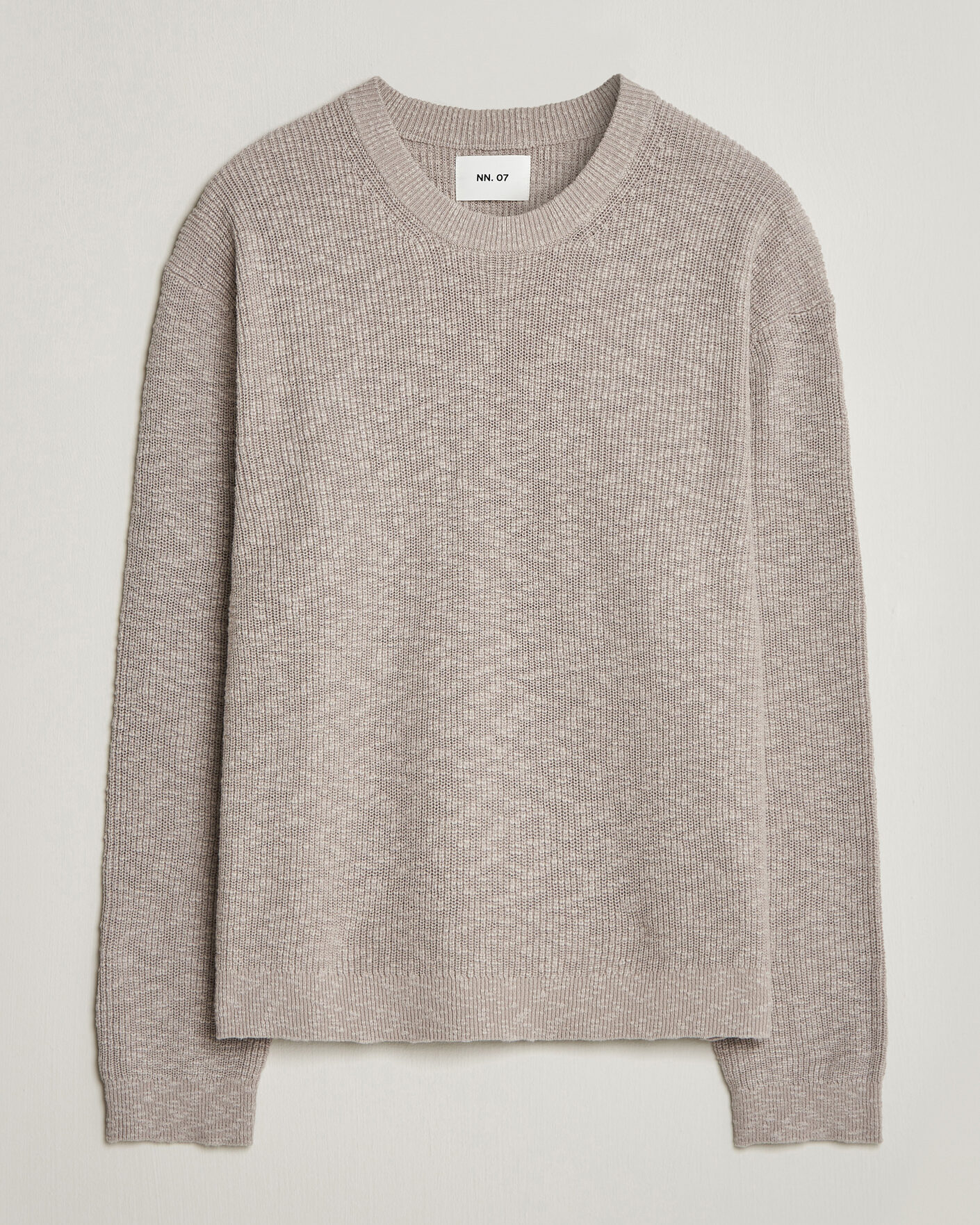 Herre | Gensere | NN07 | Russell Cotton Knitted Sweater Moon Dust