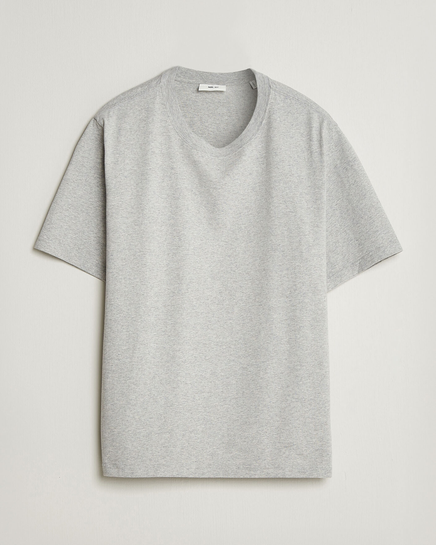 Herre | T-Shirts | NN07 | Jett Printed HQ T-Shirt Grey Melange