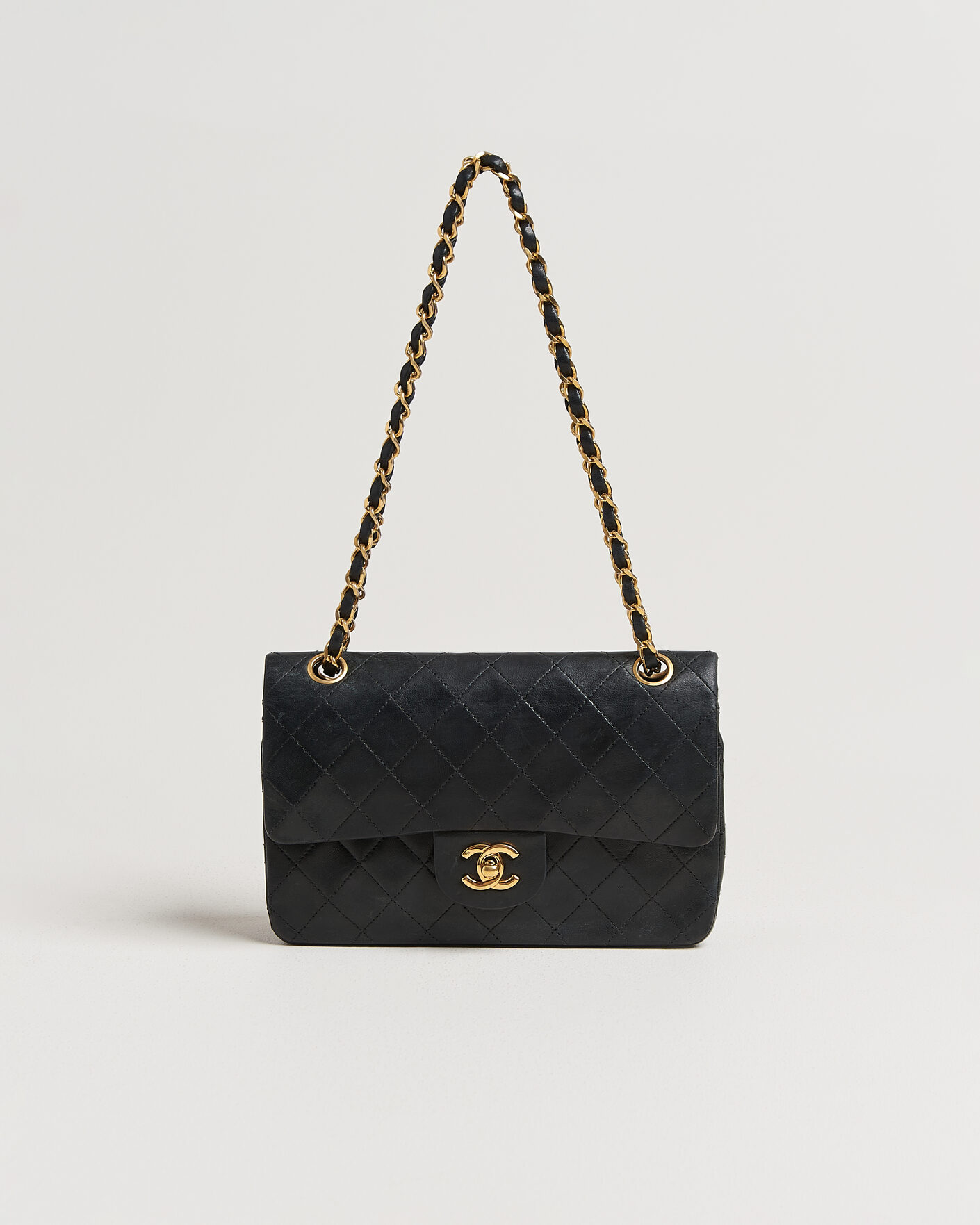Herre | Chanel Pre-Owned Classic Small Double Flap Bag Black | Chanel Pre-Owned | Classic Small Double Flap Bag Black
