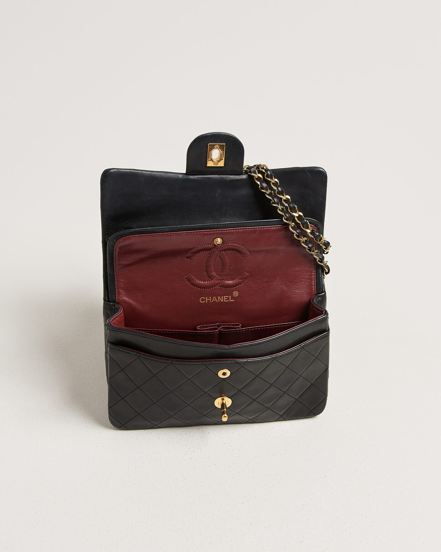 Herre | Chanel Pre-Owned Classic Small Double Flap Bag Black | Chanel Pre-Owned | Classic Small Double Flap Bag Black