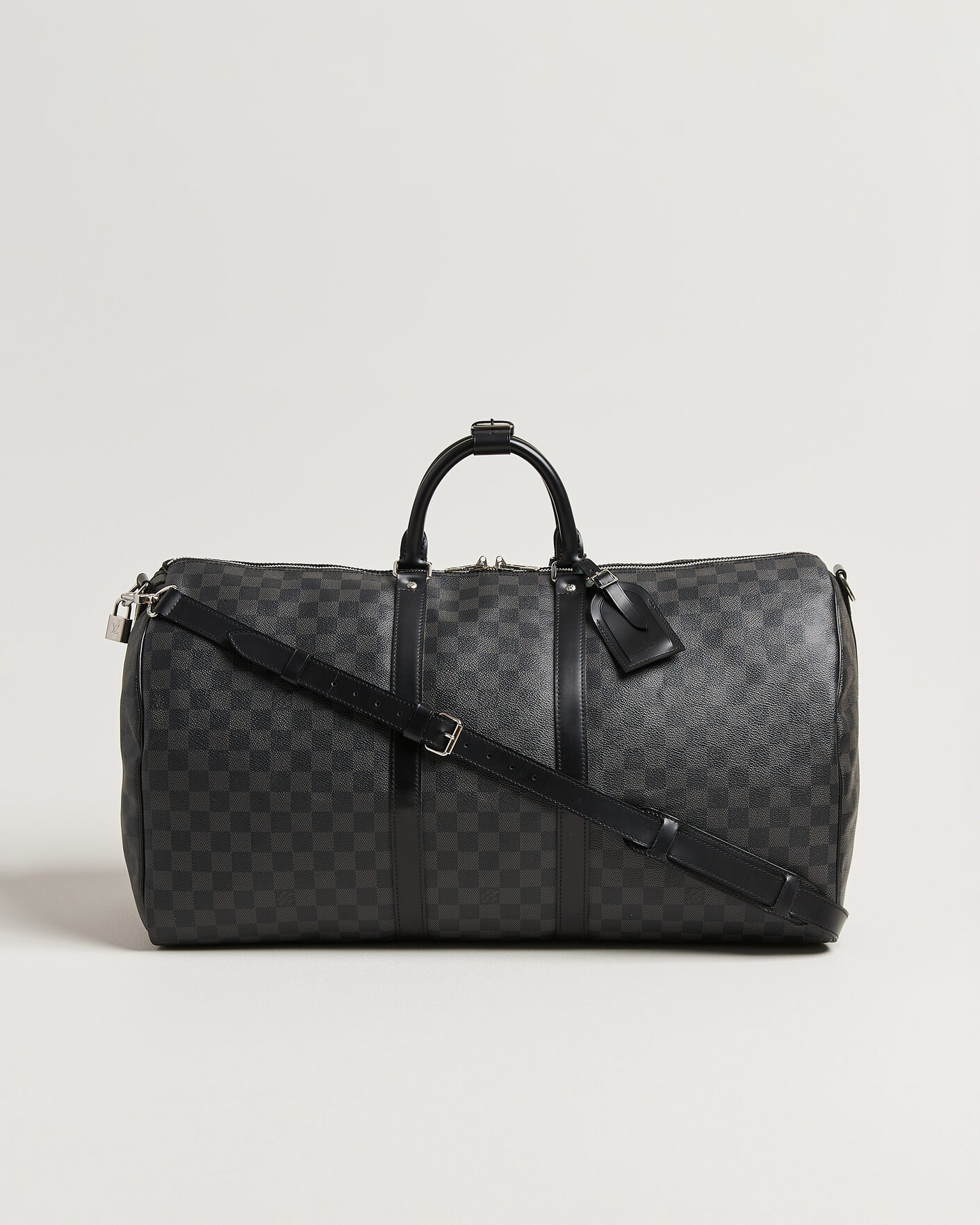 Herre | Pre-Owned & Vintage Bags | Louis Vuitton Pre-Owned | Keepall 55 Bandouliére Damier Graphite
