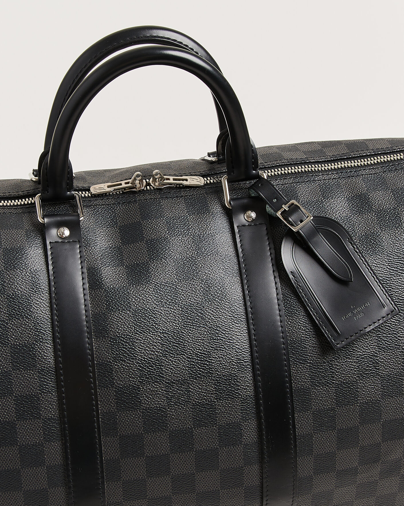 Herre | Pre-Owned & Vintage Bags | Louis Vuitton Pre-Owned | Keepall 55 Bandouliére Damier Graphite