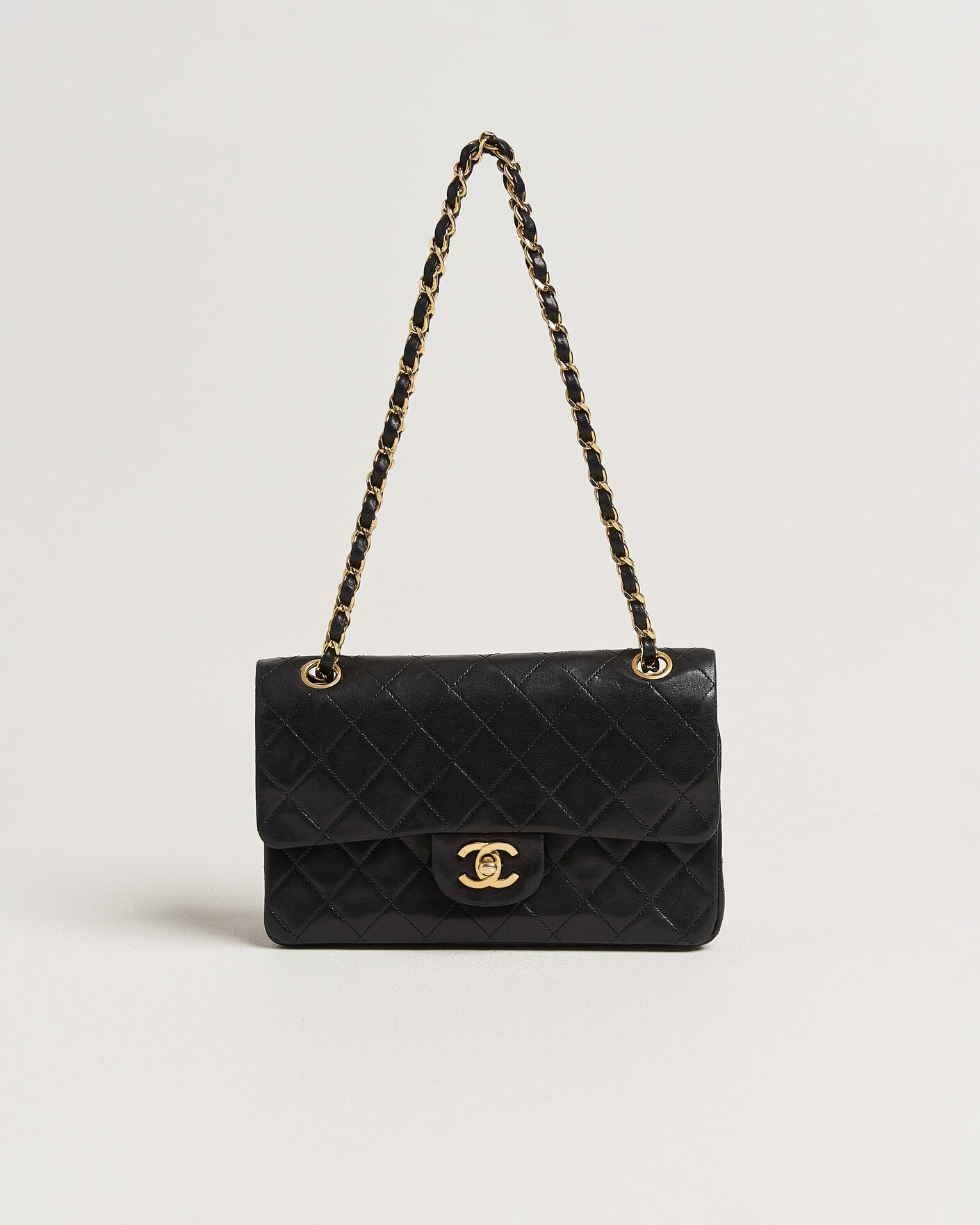 Herre | Pre-Owned & Vintage Bags | Chanel Pre-Owned | Classic Small Double Flap Bag Black