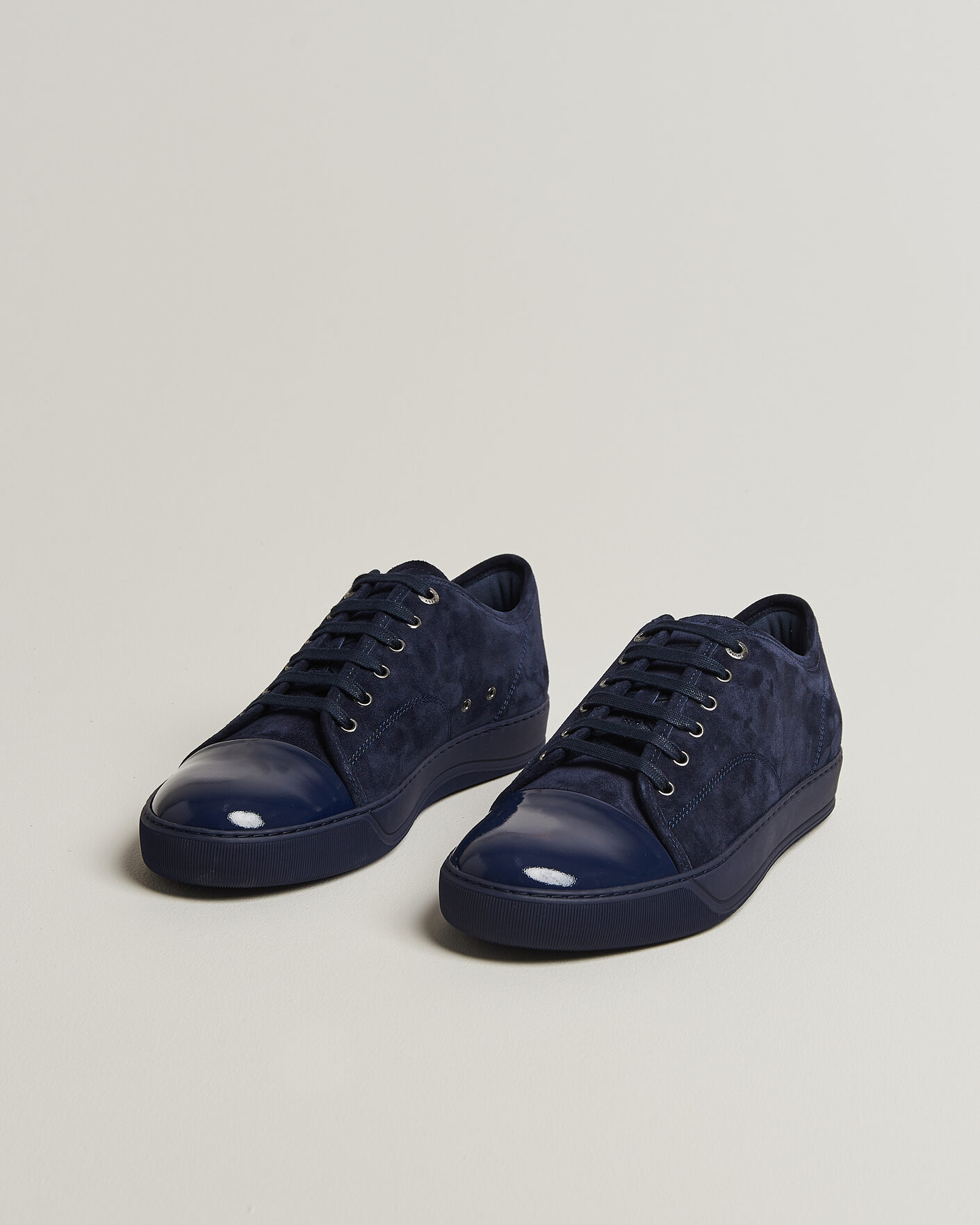 Herre | Sneakers | Lanvin | DBB1 Patent Cap Toe Sneakers Navy/Navy
