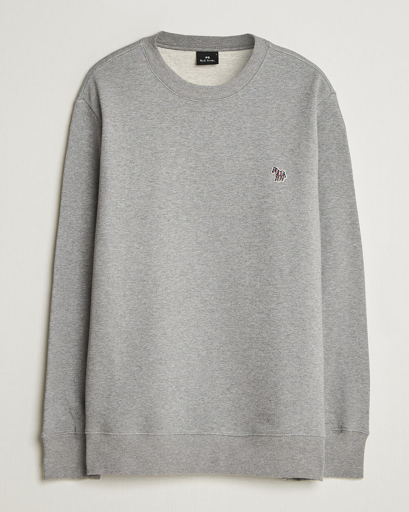 Herre | Gensere | PS Paul Smith | Zebra Organic Cotton Sweatshirt Grey Melange