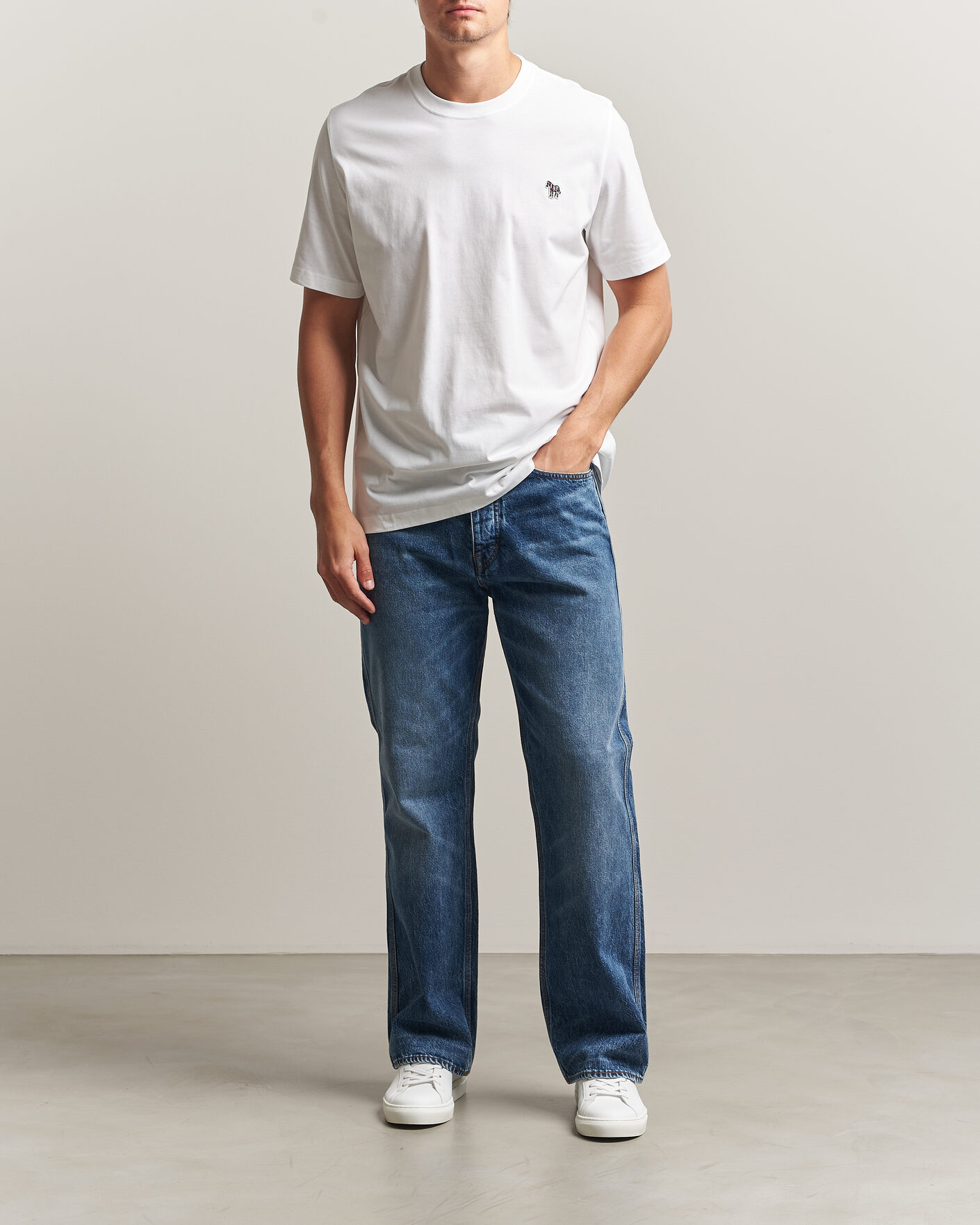 Herre | T-Shirts | PS Paul Smith | Organic Cotton Zebra T-Shirt White