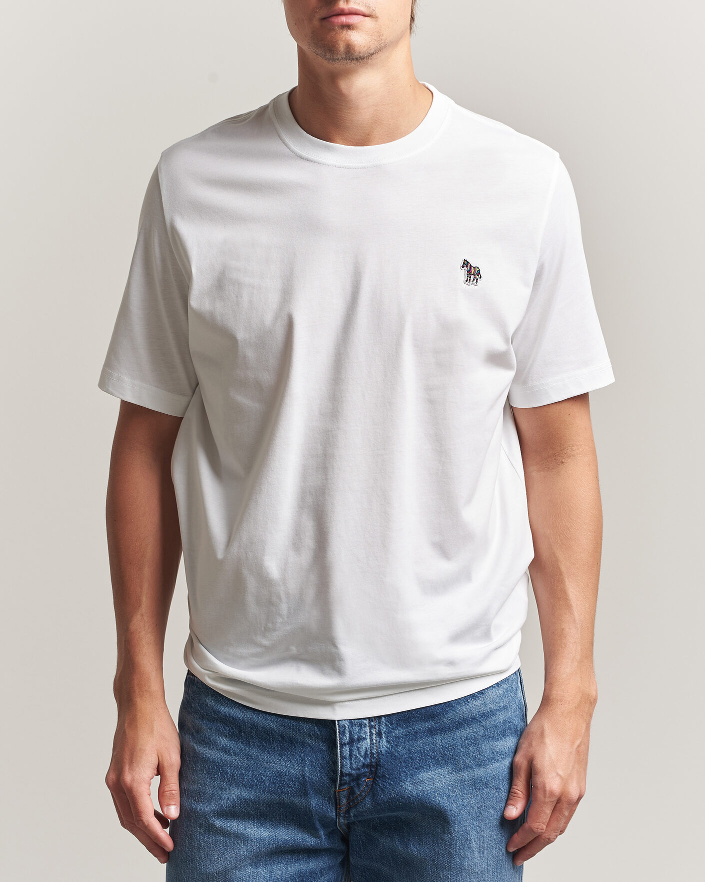 Herre | T-Shirts | PS Paul Smith | Organic Cotton Zebra T-Shirt White