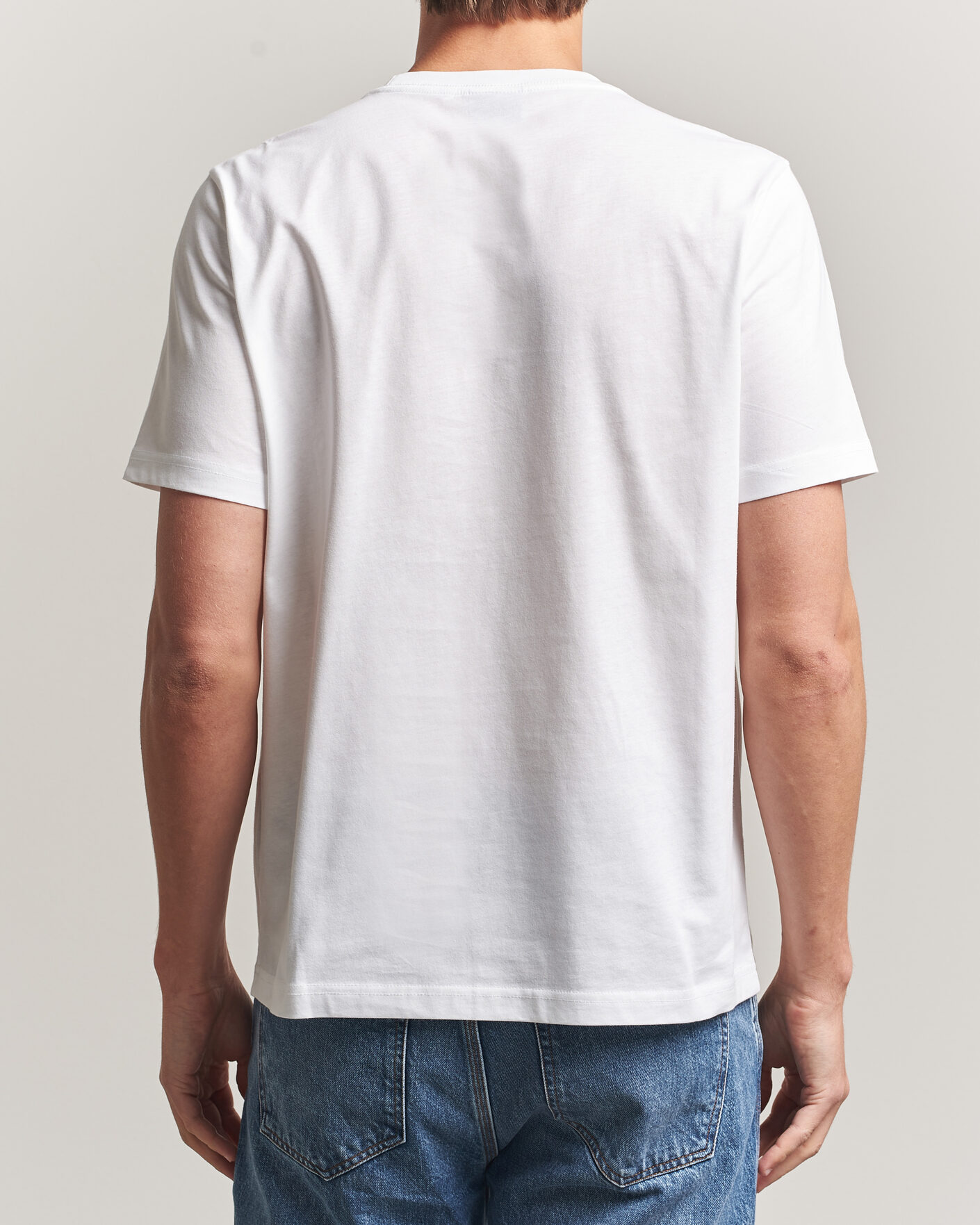 Herre | T-Shirts | PS Paul Smith | Football Crew Neck T-Shirt White