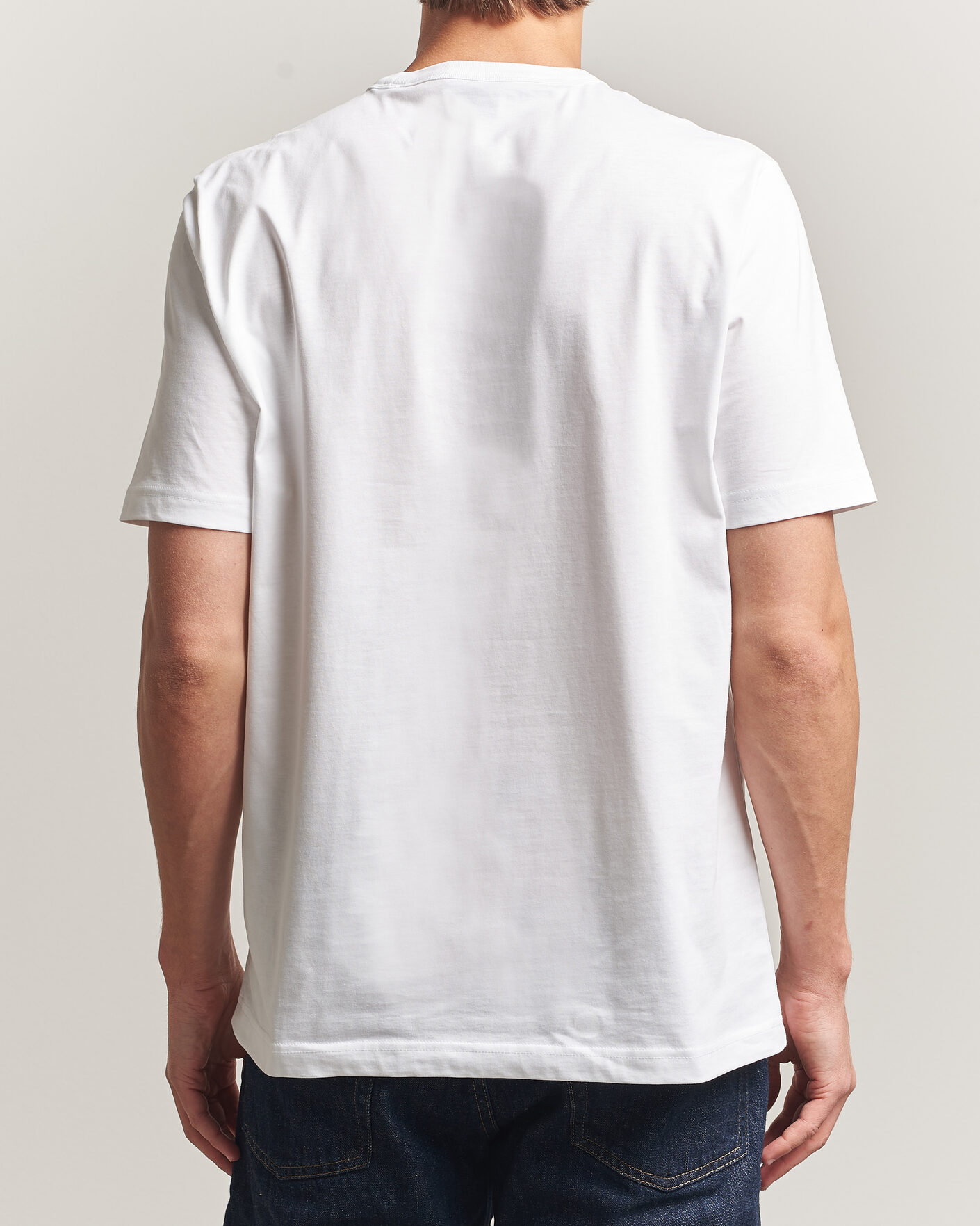 Herre | T-Shirts | PS Paul Smith | Flower Crew Neck T-Shirt White