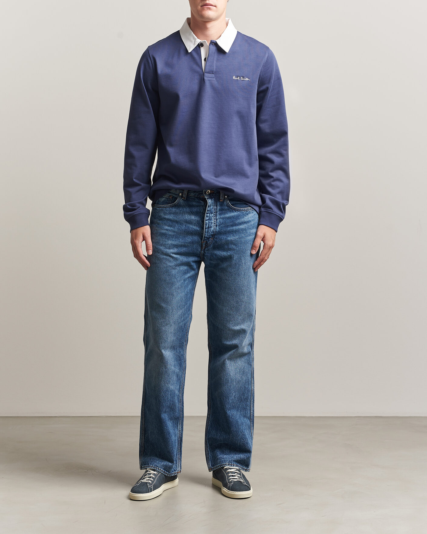 Herre | Gensere | PS Paul Smith | Organic Cotton Rugger Blue