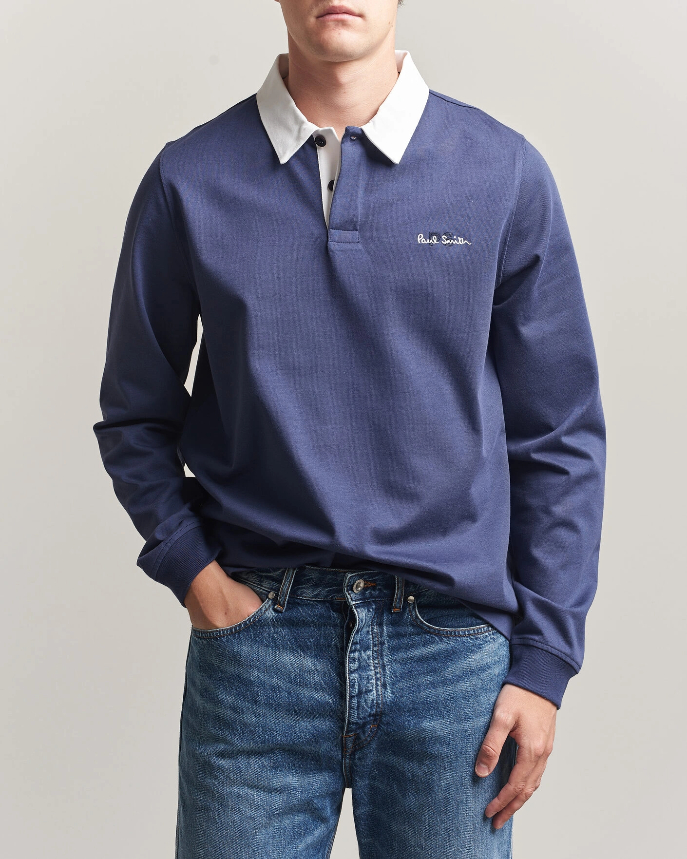 Herre | Gensere | PS Paul Smith | Organic Cotton Rugger Blue