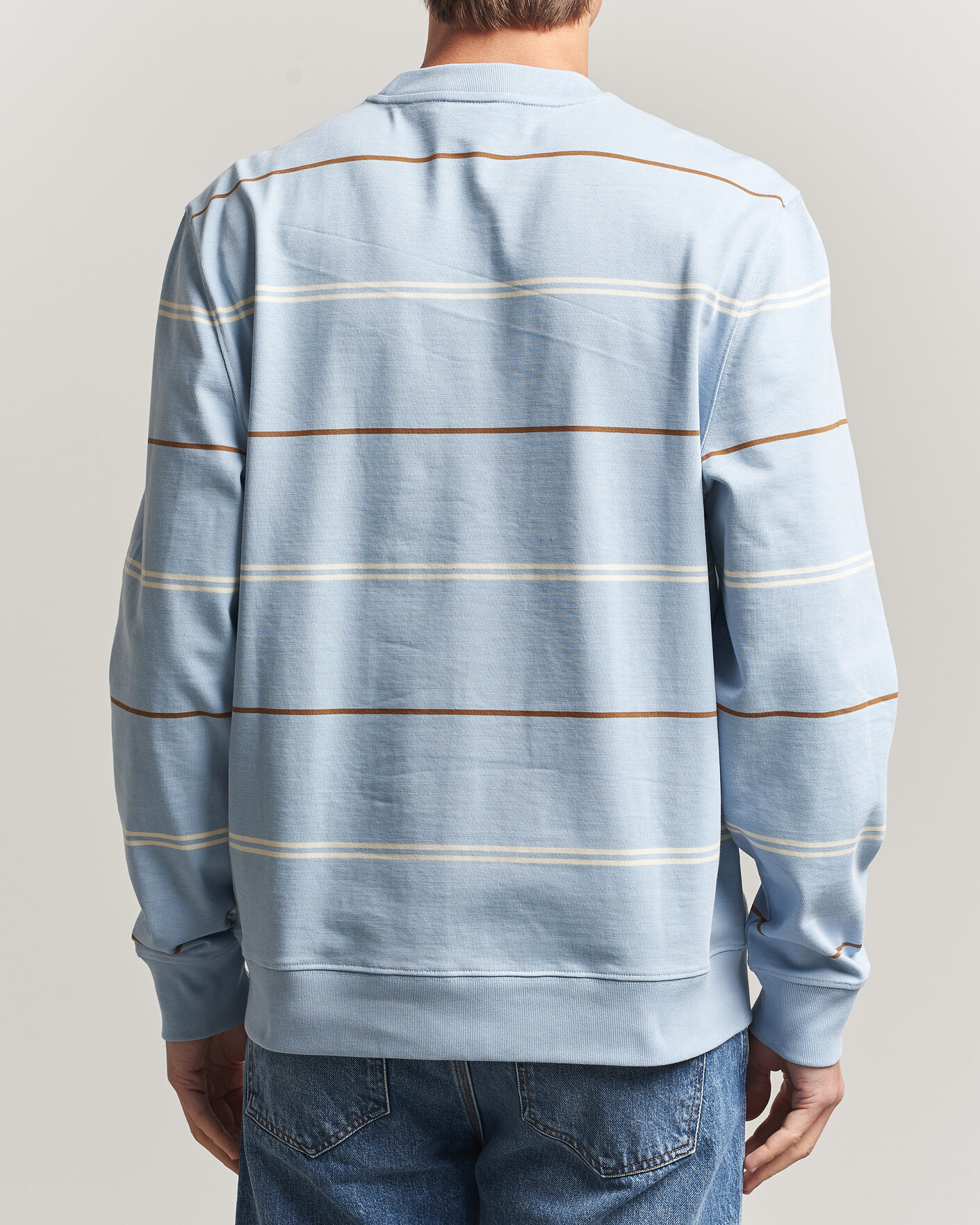 Herre | Gensere | PS Paul Smith | Cotton Striped Sweater Light Blue