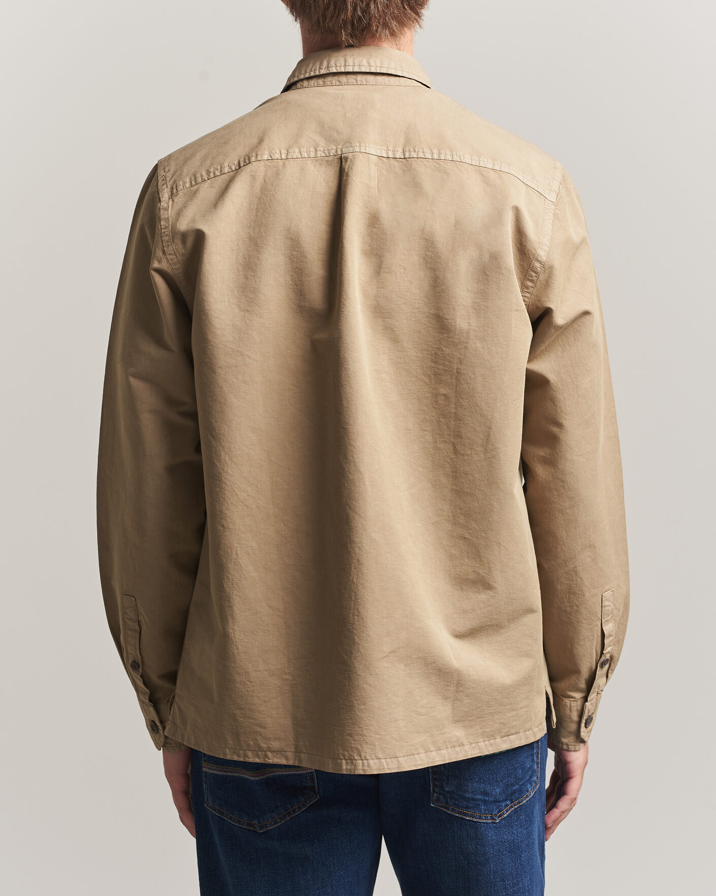Herre | Skjorter | PS Paul Smith | Casual Fit Cotton Overshirt Beige