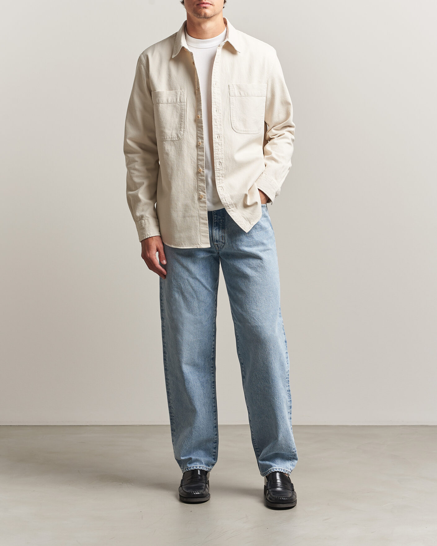 Herre | Skjorter | PS Paul Smith | Casual Fit Cotton Overshirt Off White