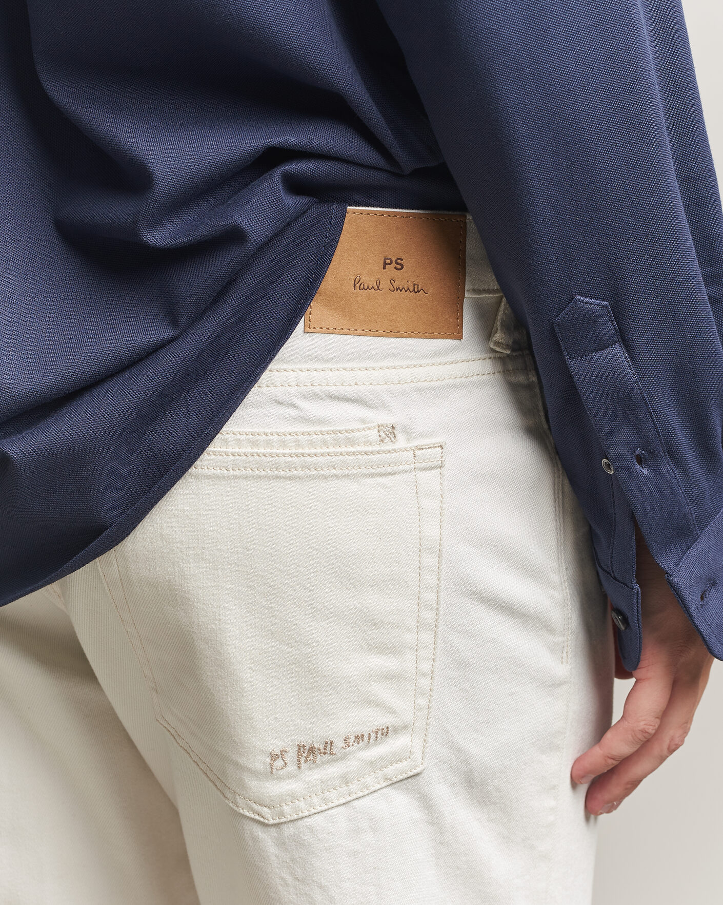 Herre | Jeans | PS Paul Smith | Relaxed Tapered Fit Jeans Off White