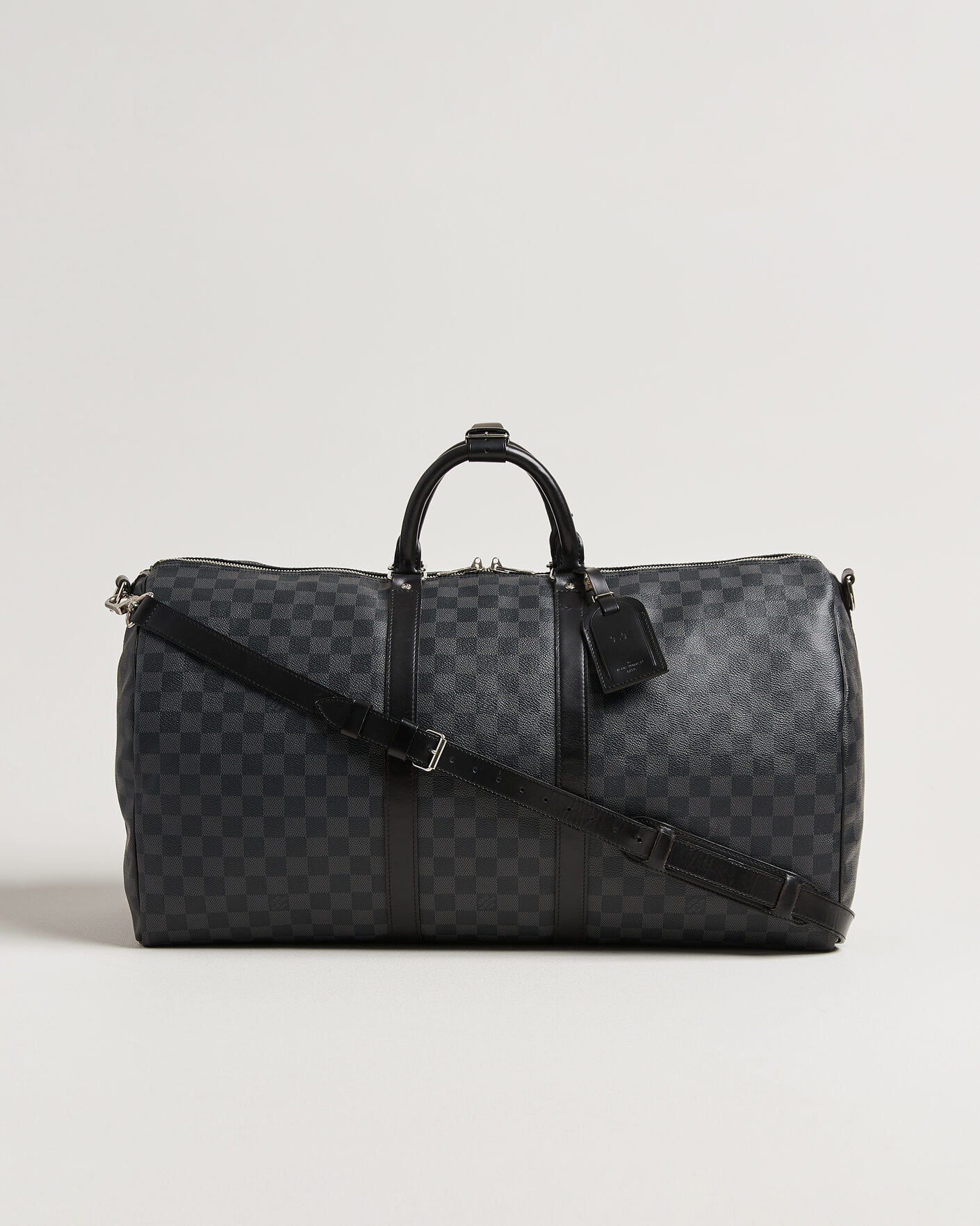 Herre | Pre-Owned & Vintage Bags | Louis Vuitton Pre-Owned | Keepall 55 Bandouliére Damier Graphite