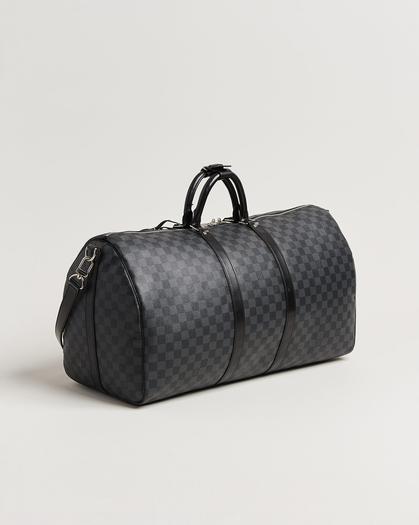 Herre | Pre-Owned & Vintage Bags | Louis Vuitton Pre-Owned | Keepall 55 Bandouliére Damier Graphite