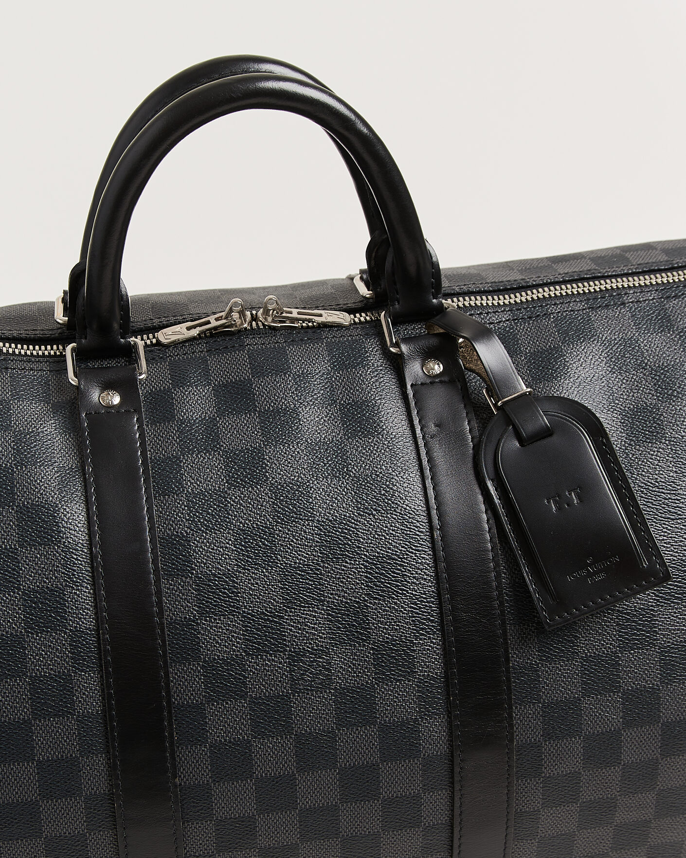 Herre | Pre-Owned & Vintage Bags | Louis Vuitton Pre-Owned | Keepall 55 Bandouliére Damier Graphite