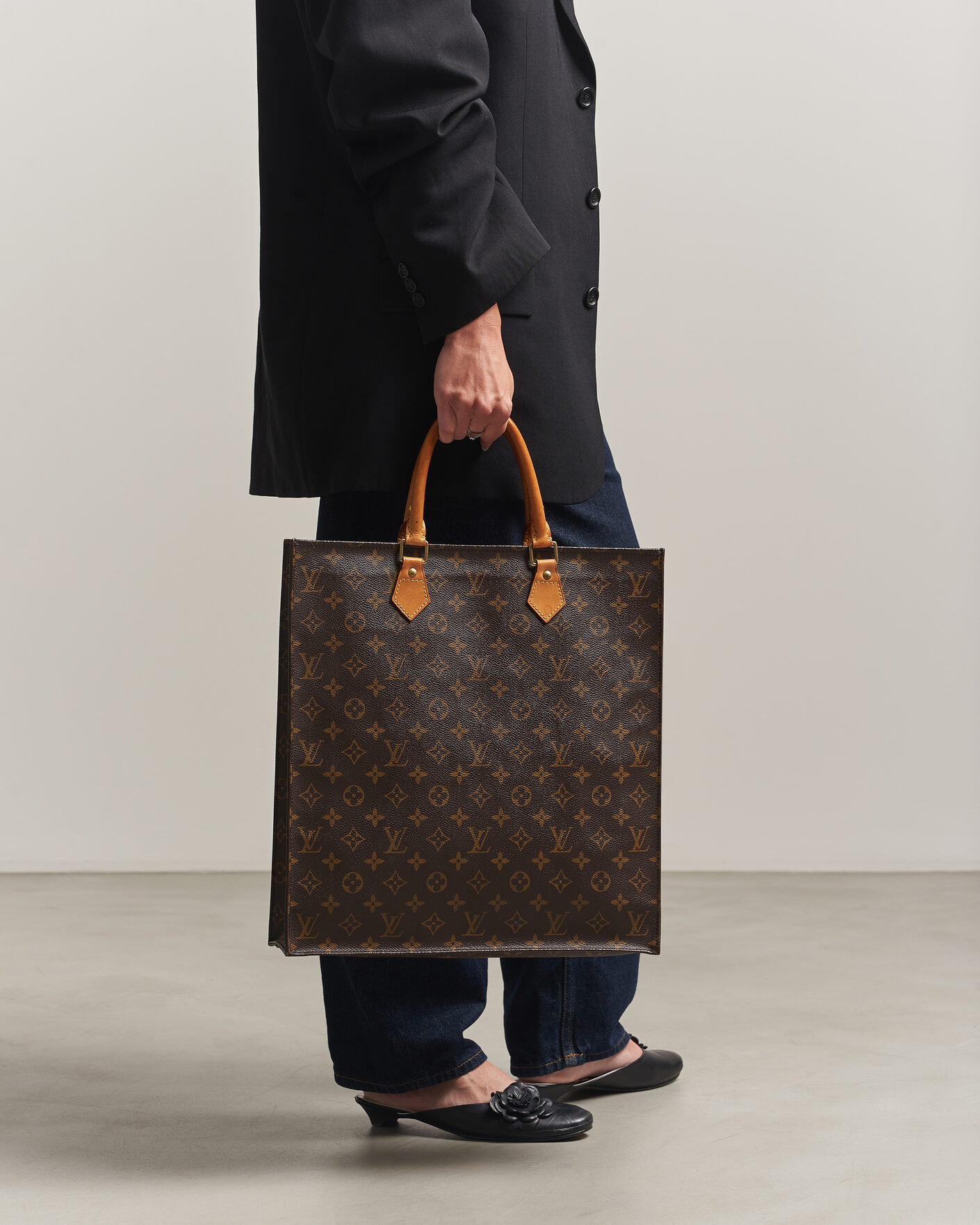 Herre | Pre-Owned & Vintage Bags | Louis Vuitton Pre-Owned | Sac Plat Bag Monogram