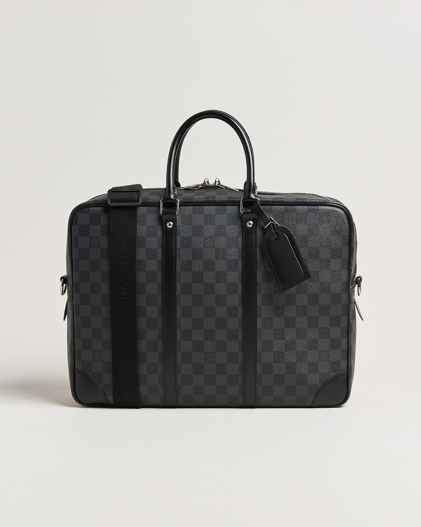 Herre | Pre-Owned & Vintage Bags | Louis Vuitton Pre-Owned | Porte Documents Voyage Damier Graphite