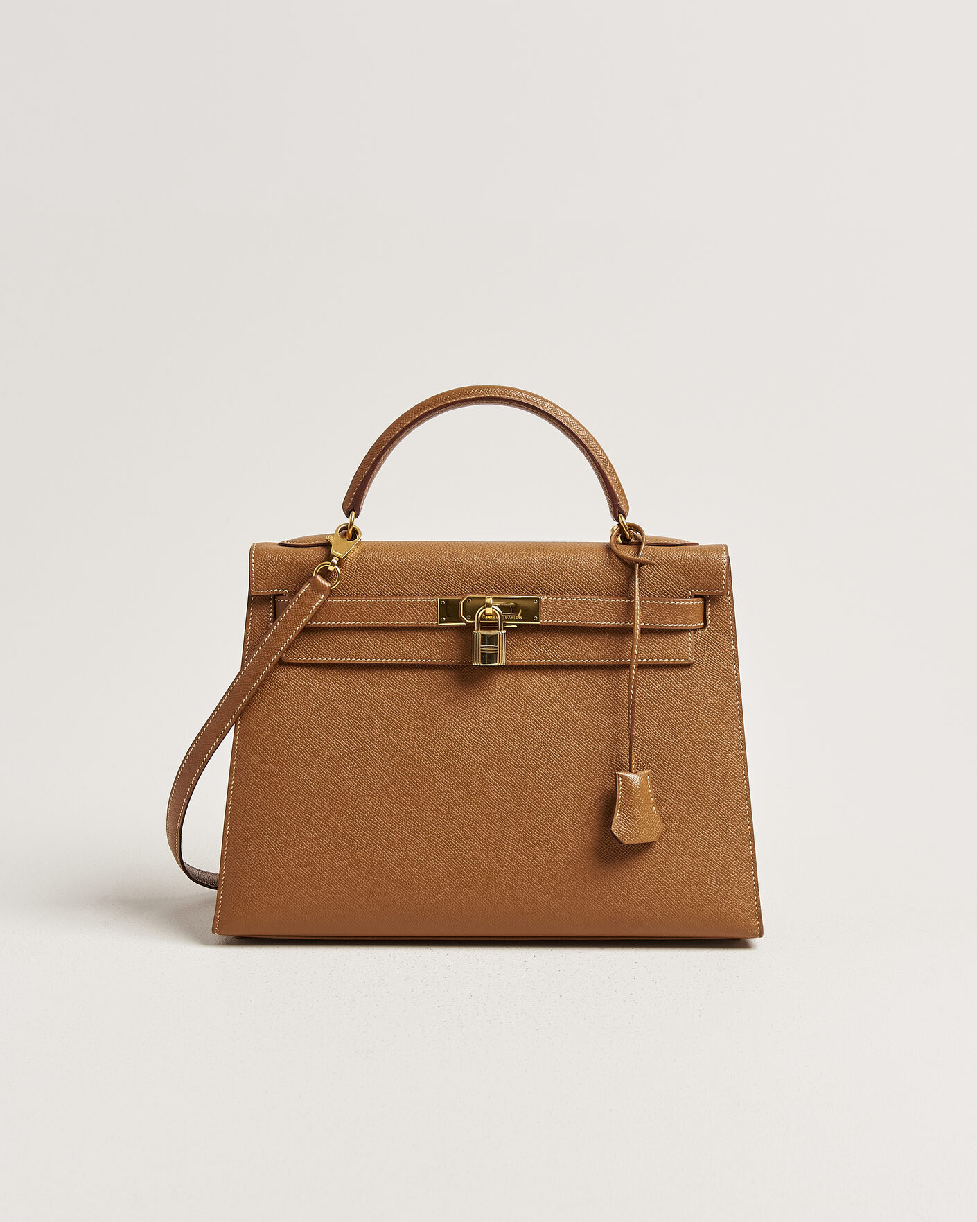 Herre | Pre-Owned & Vintage Bags | Hermès Pre-Owned | Kelly 32 Courchevel Leather Gold