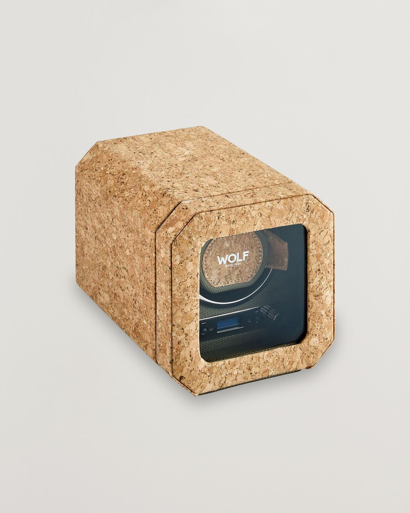 Herre | Klokke- og smykkeskrin | WOLF | Cortica Single Watch Winder Cork