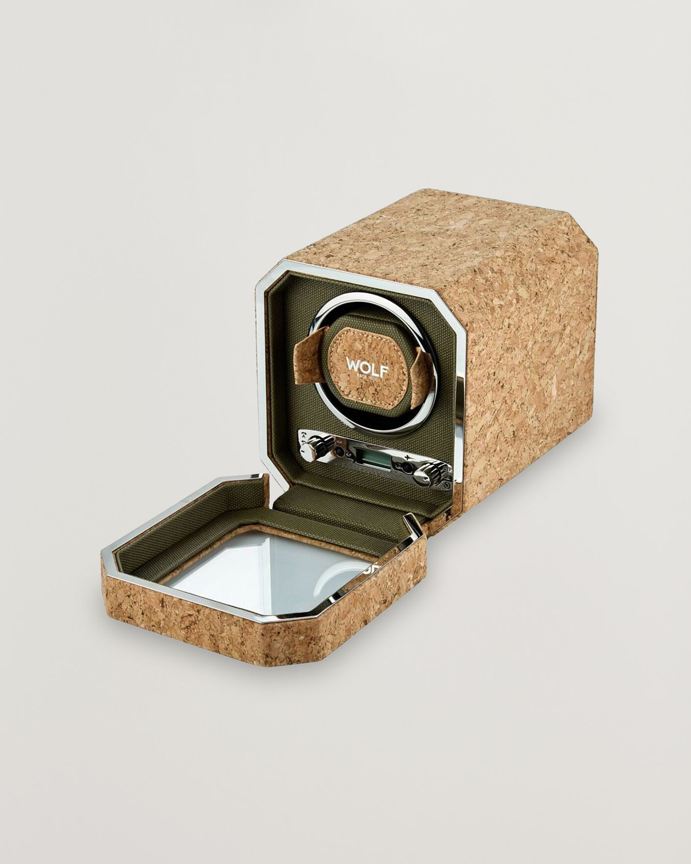 Herre | Klokke- og smykkeskrin | WOLF | Cortica Single Watch Winder Cork