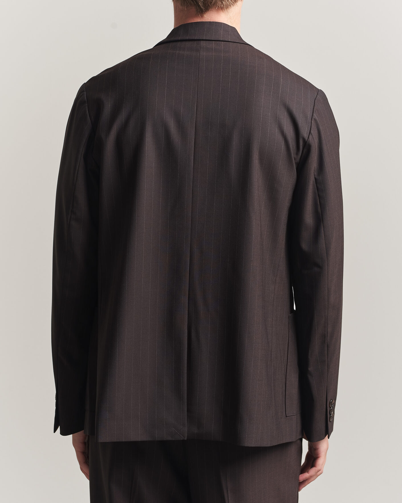 Herre | Dressjakker | NN07 | Jordin Pinstriped Double Breasted Blazer Dark Brown