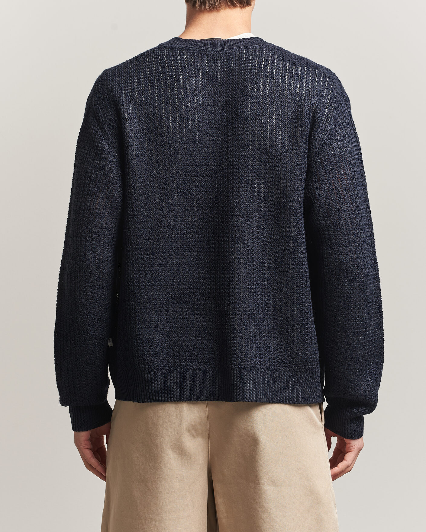 Herre | Gensere | NN07 | Tim Linen Knitted Cardigan Navy Blue