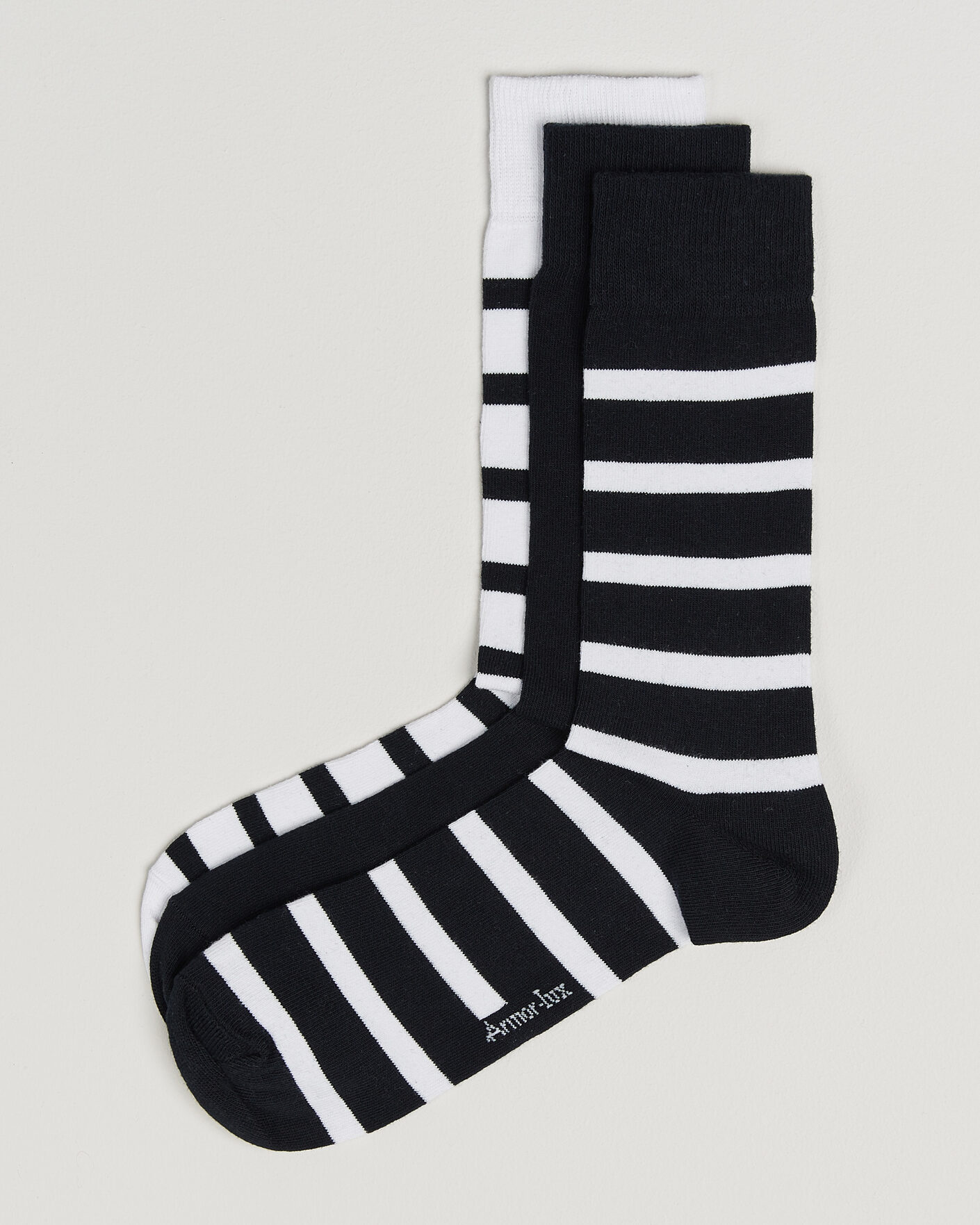Herre | Undertøy | Armor-lux | 3-Pack Loer Socks Rich Navy/White