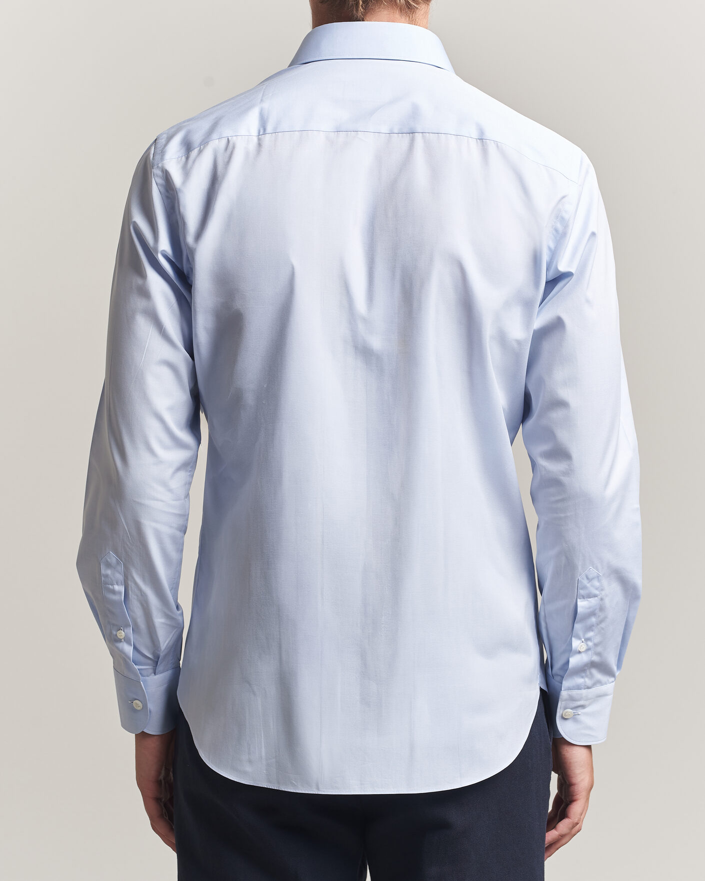 Herre | Skjorter | Brioni | Poplin Cotton Dress Shirt Light Blue