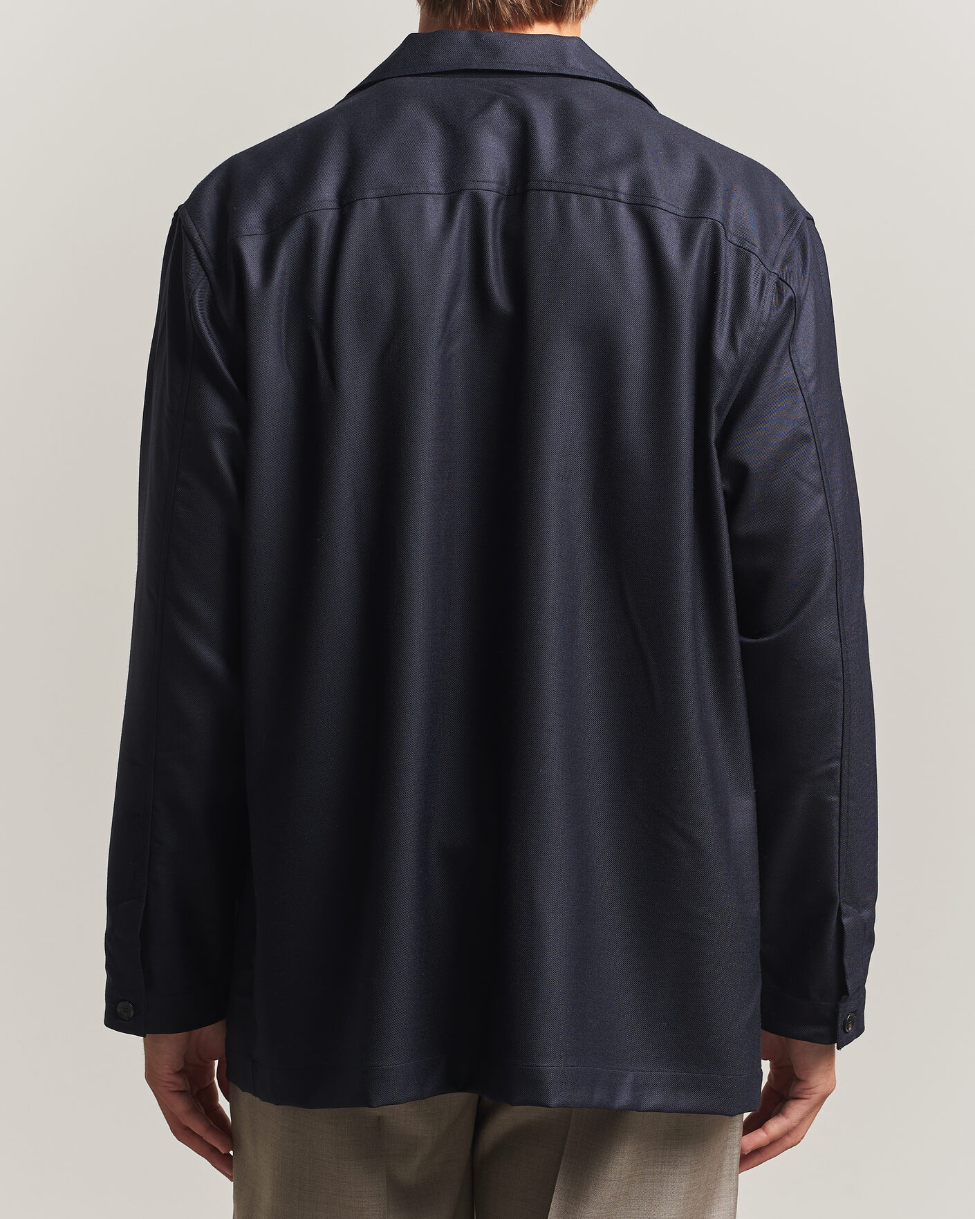 Herre | Jakker | Brioni | Wool/Cashmere Shirt Jacket Navy