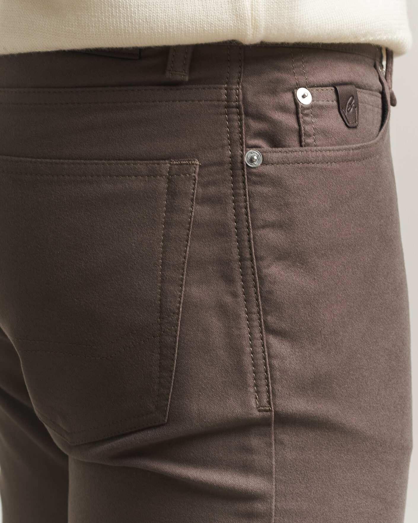 Herre | Bukser | Brioni | 5-Pocket Moleskine Pants Grey