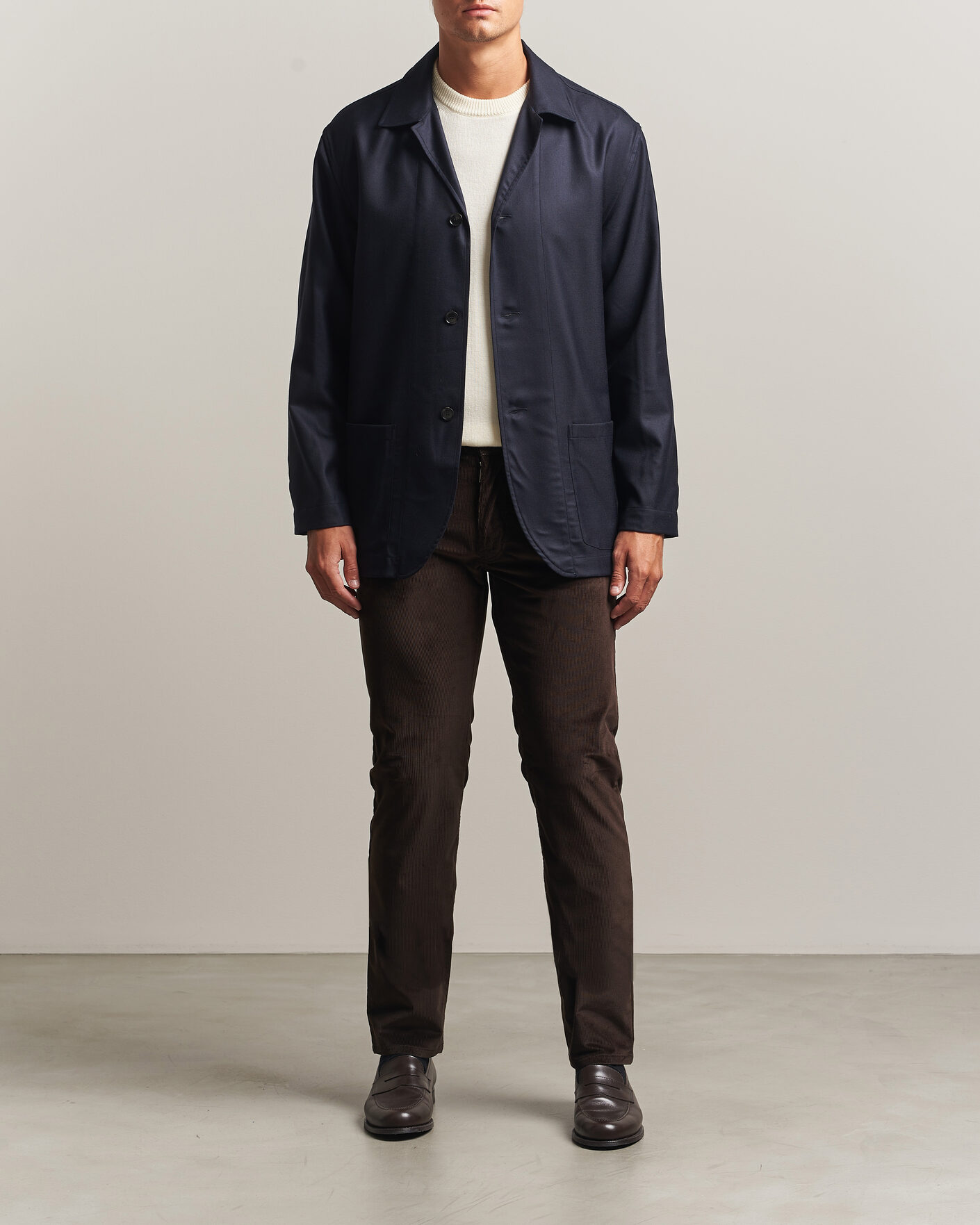 Herre | Bukser | Brioni | 5-Pocket Corduroy Pants Dark Brown