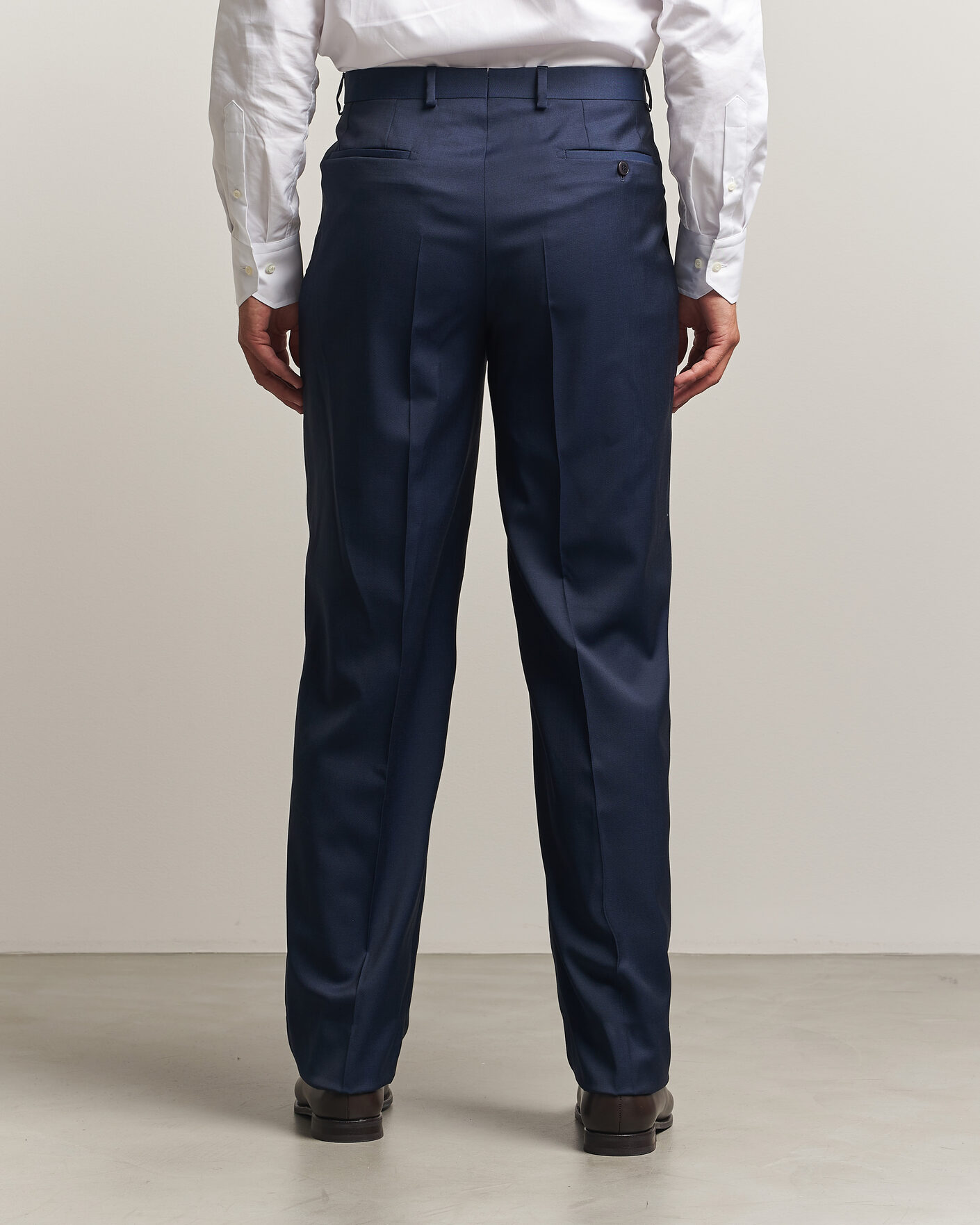Herre | Bukser | Brioni | Capri Wool Trousers Navy
