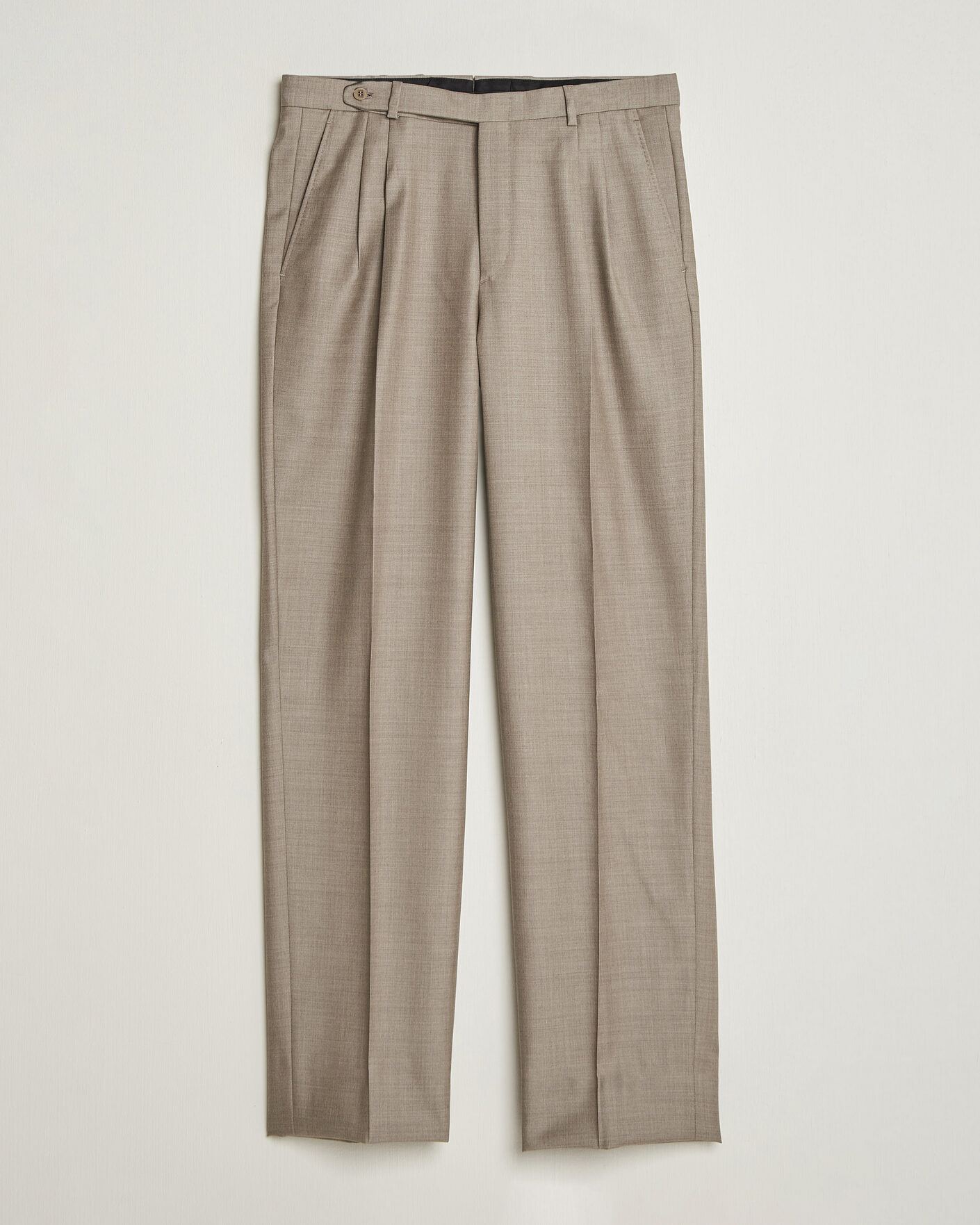 Herre | Bukser | Brioni | Capri Wool Trousers Beige