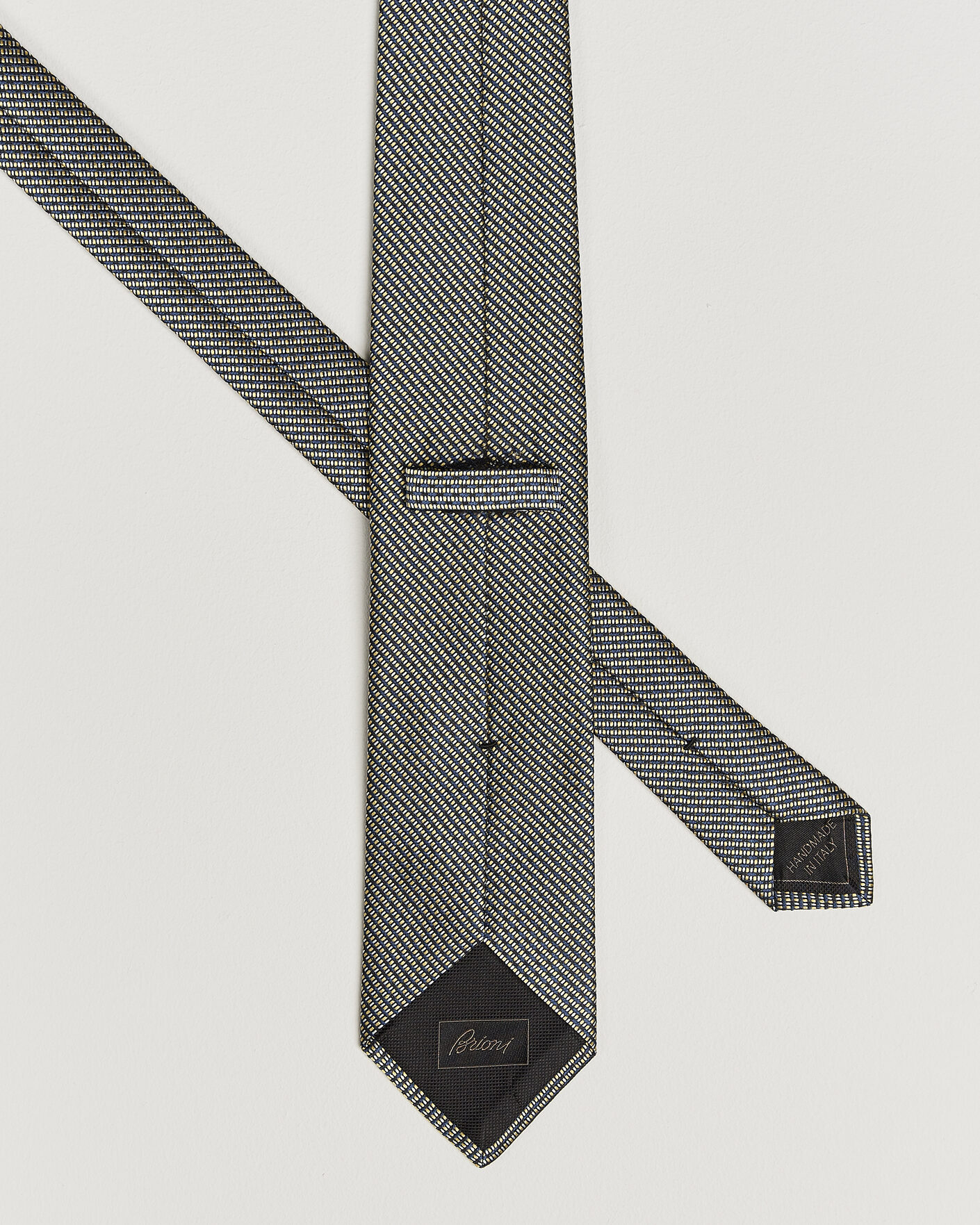 Herre | Slips | Brioni | Jacquard Silk Tie Yellow