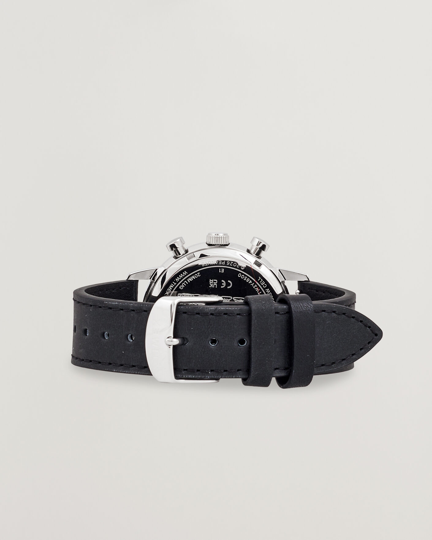 Herre | Timex Timex x Peanuts Chrono Cool Joe Leather 40mm Black Dial | Timex | x Peanuts Chrono Cool Joe Leather 40mm Black Dial