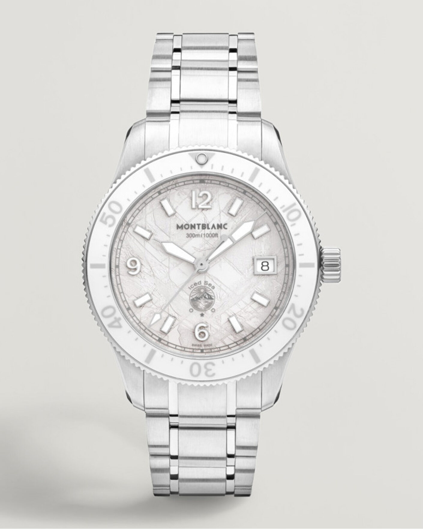 Herre | Montblanc Iced Sea Automatic Date 0 Oxygen White | Montblanc | Iced Sea Automatic Date 0 Oxygen White